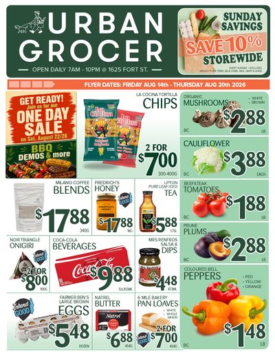 Urban Grocer Flyer August 14 to 20