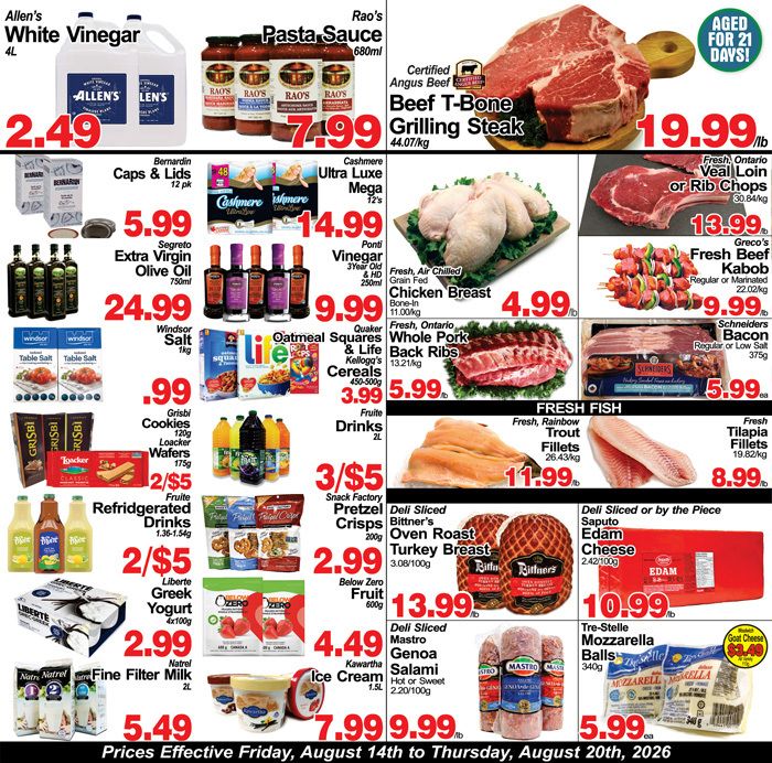 Greco's Fresh Market Flyer August 14 to 20