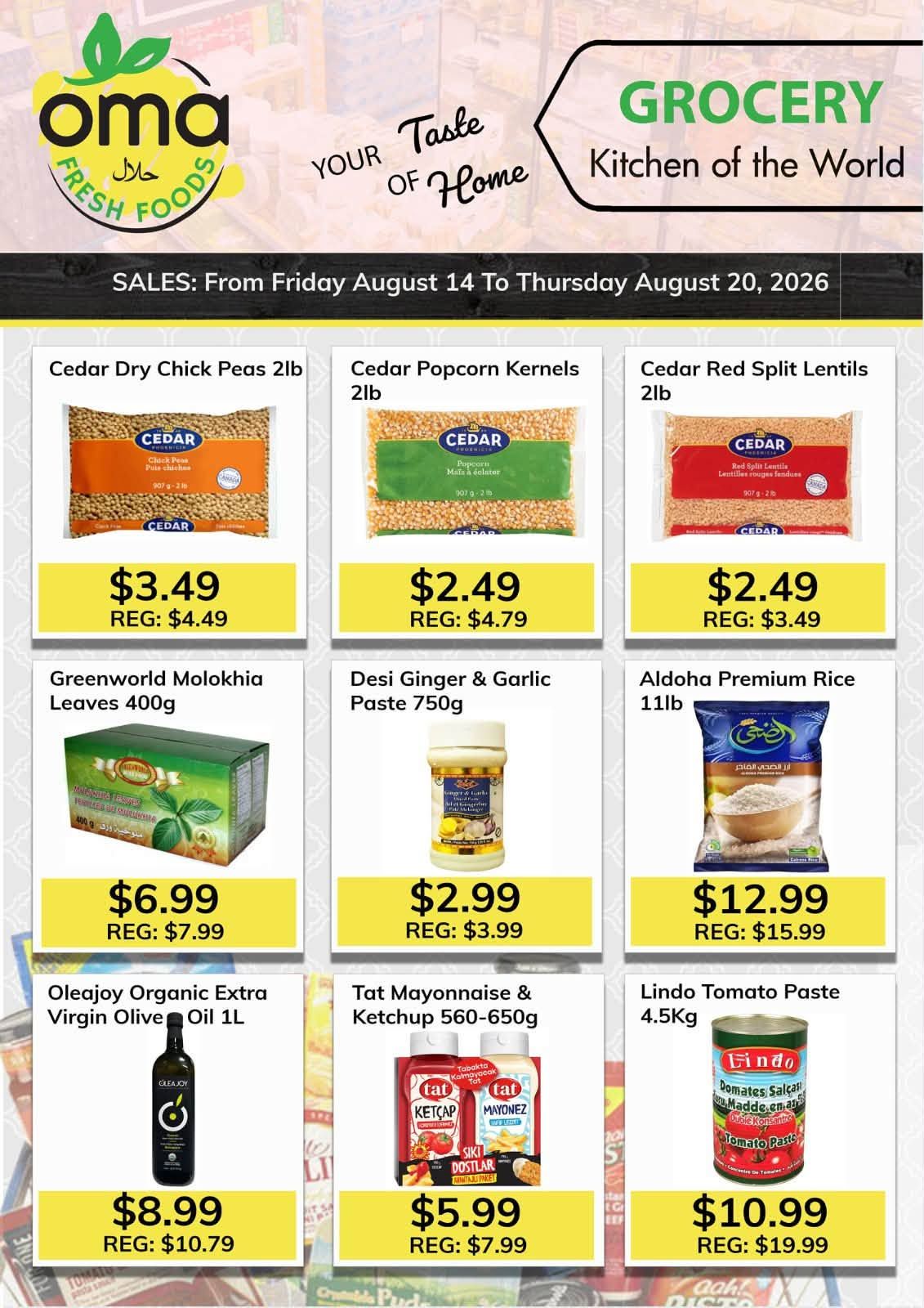 Oma Fresh Foods Flyer August 14 to 20
