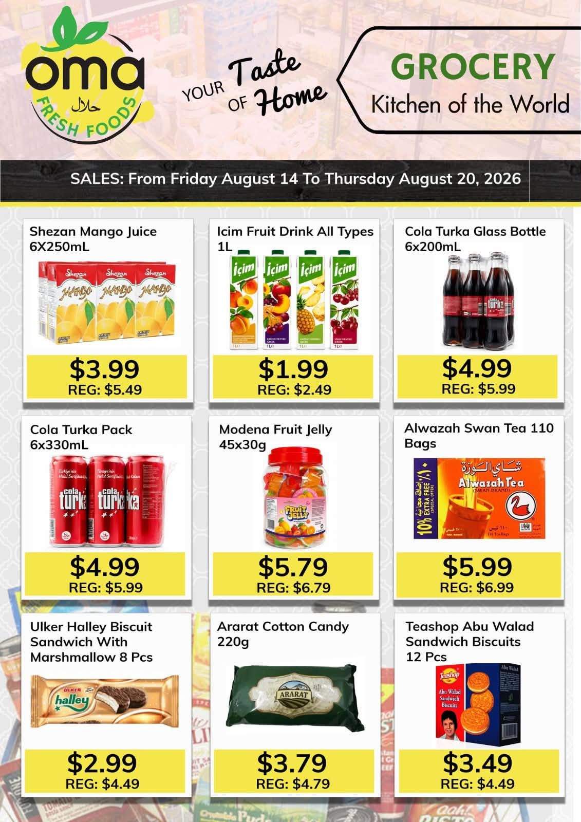 Oma Fresh Foods Flyer August 14 to 20
