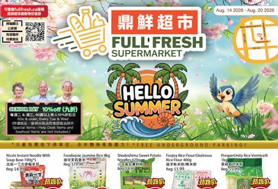 Full Fresh Supermarket Flyer August 14 to 20