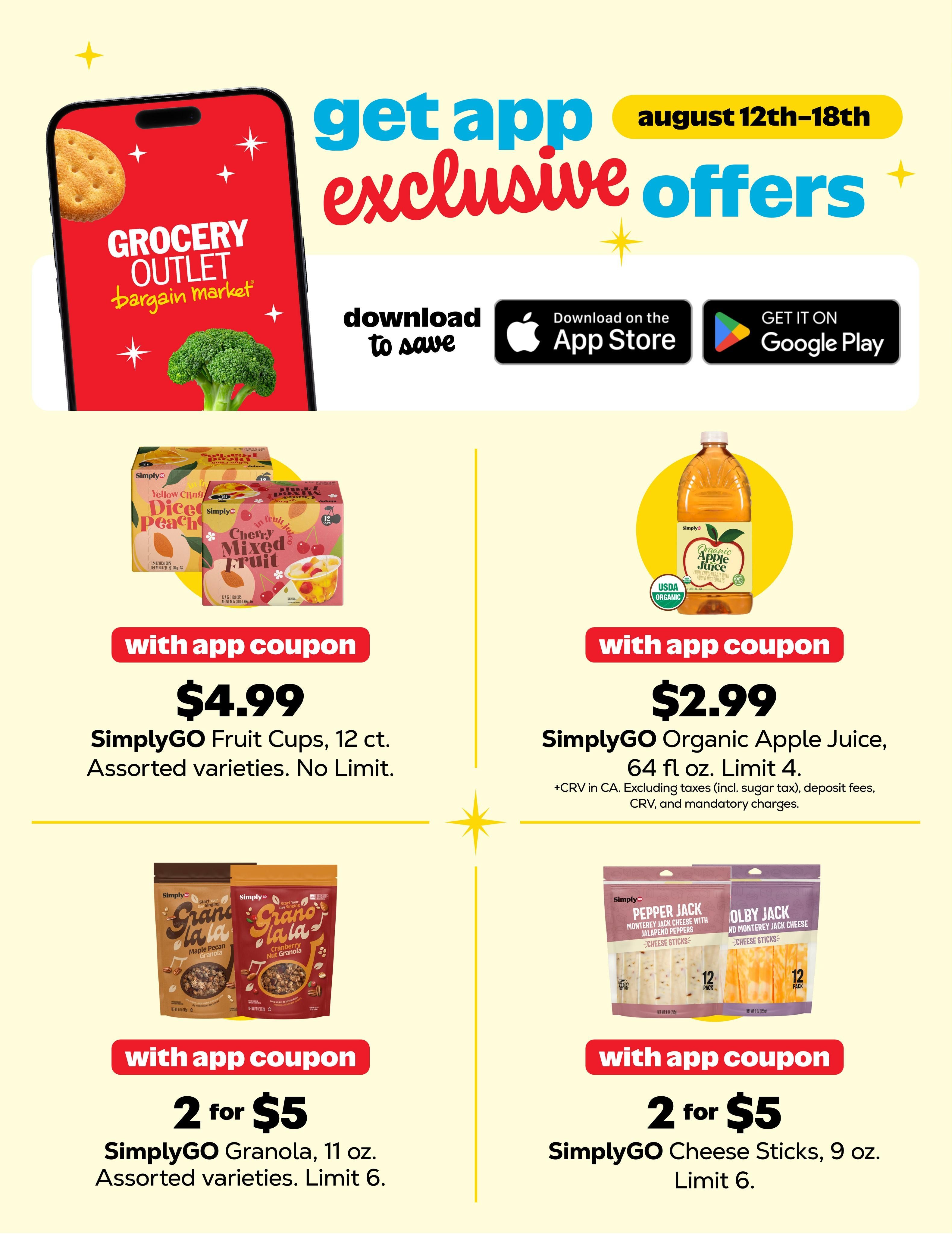 Grocery Outlet (Silverado–Foothill Ranch Area, CA) Weekly Ad August 12 - 18, 2026