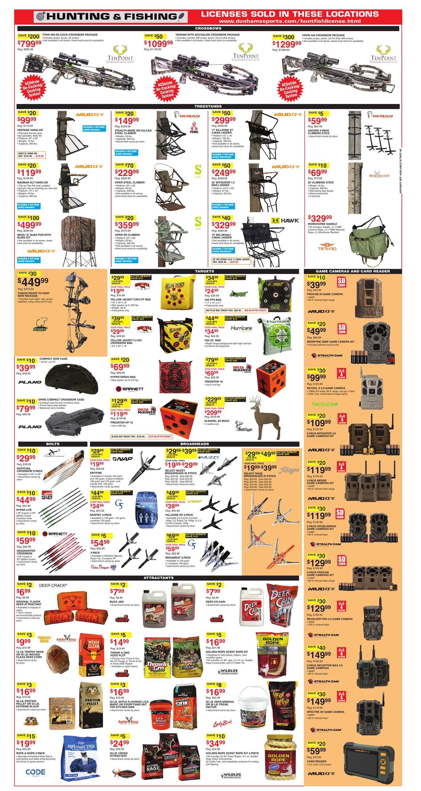 Dunham's Sports (Boonsboro Area, MD) Weekly Ad August 15 - 20, 2026