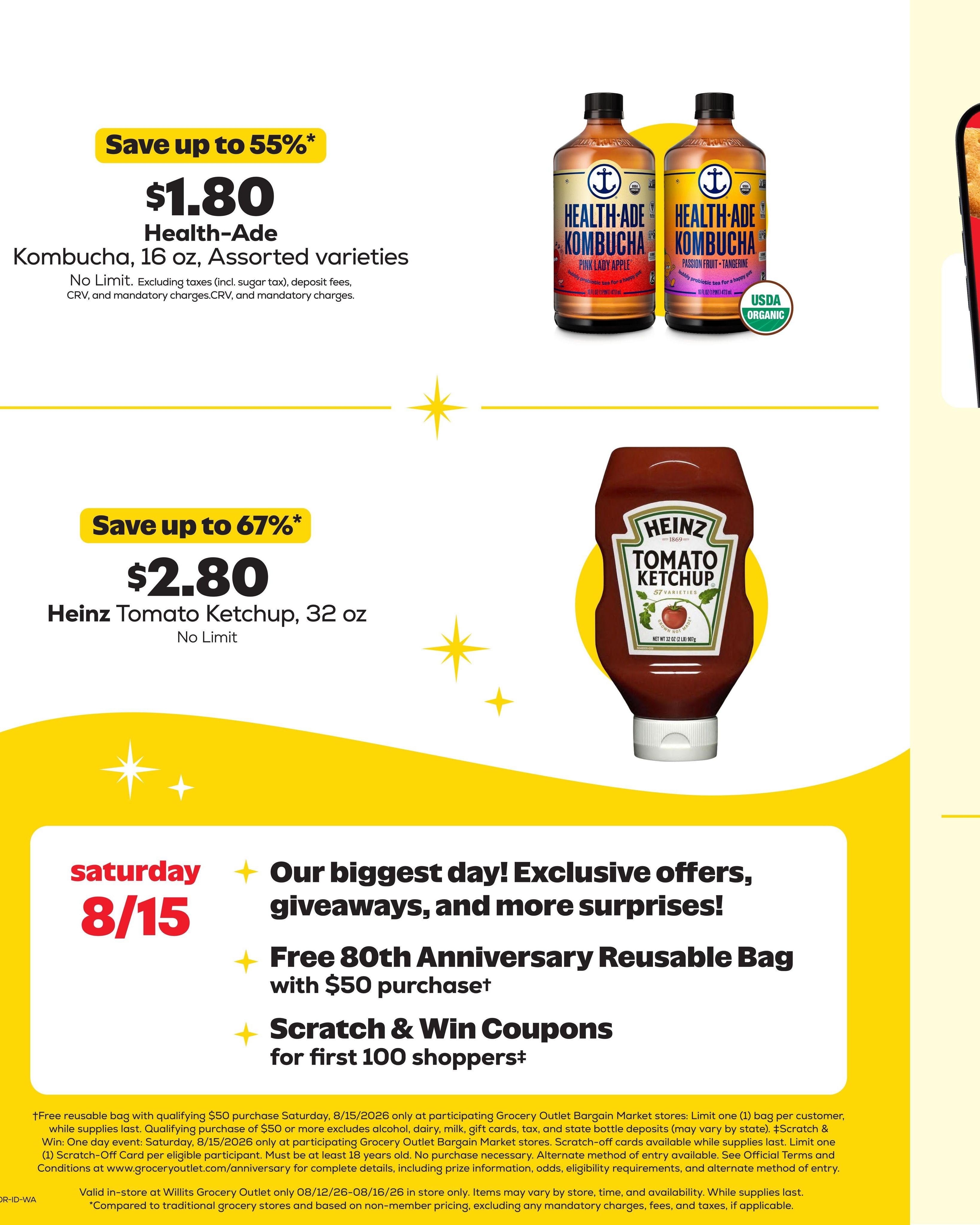 Grocery Outlet (Ontario Area, OR) Weekly Ad August 12 - 18, 2026