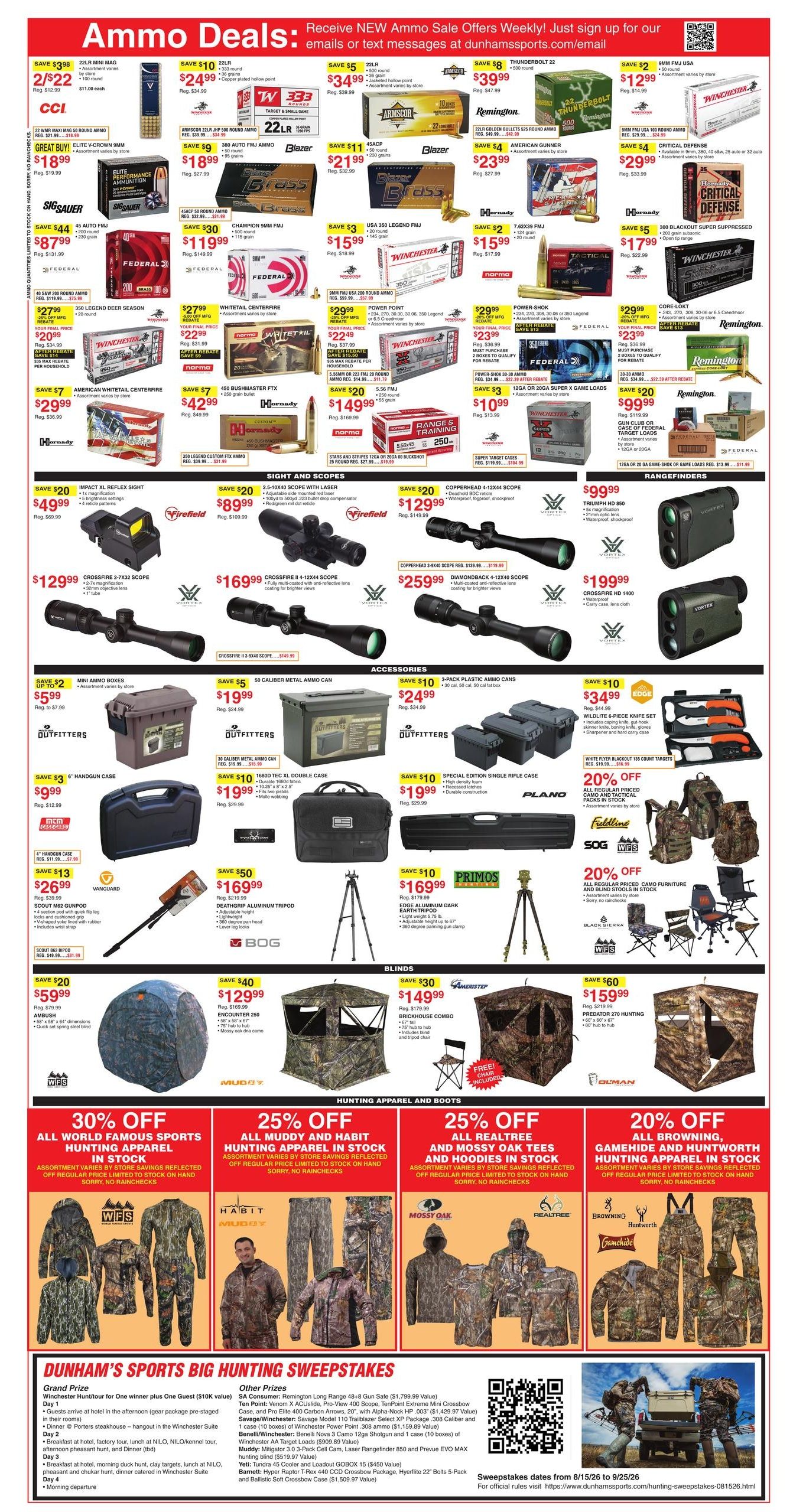 Dunham's Sports (AR, OK, TN) Weekly Ad August 15 - 20, 2026