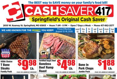 Cash Saver 417 (Springfield–Brookline Area, MO) Weekly Ad August 12 - 18, 2026