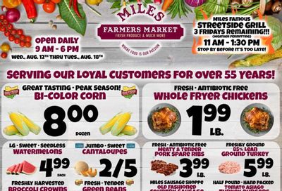 Miles Farmers Market (Cleveland–Chagrin Falls Area, OH) Weekly Ad August 12 - 18, 2026