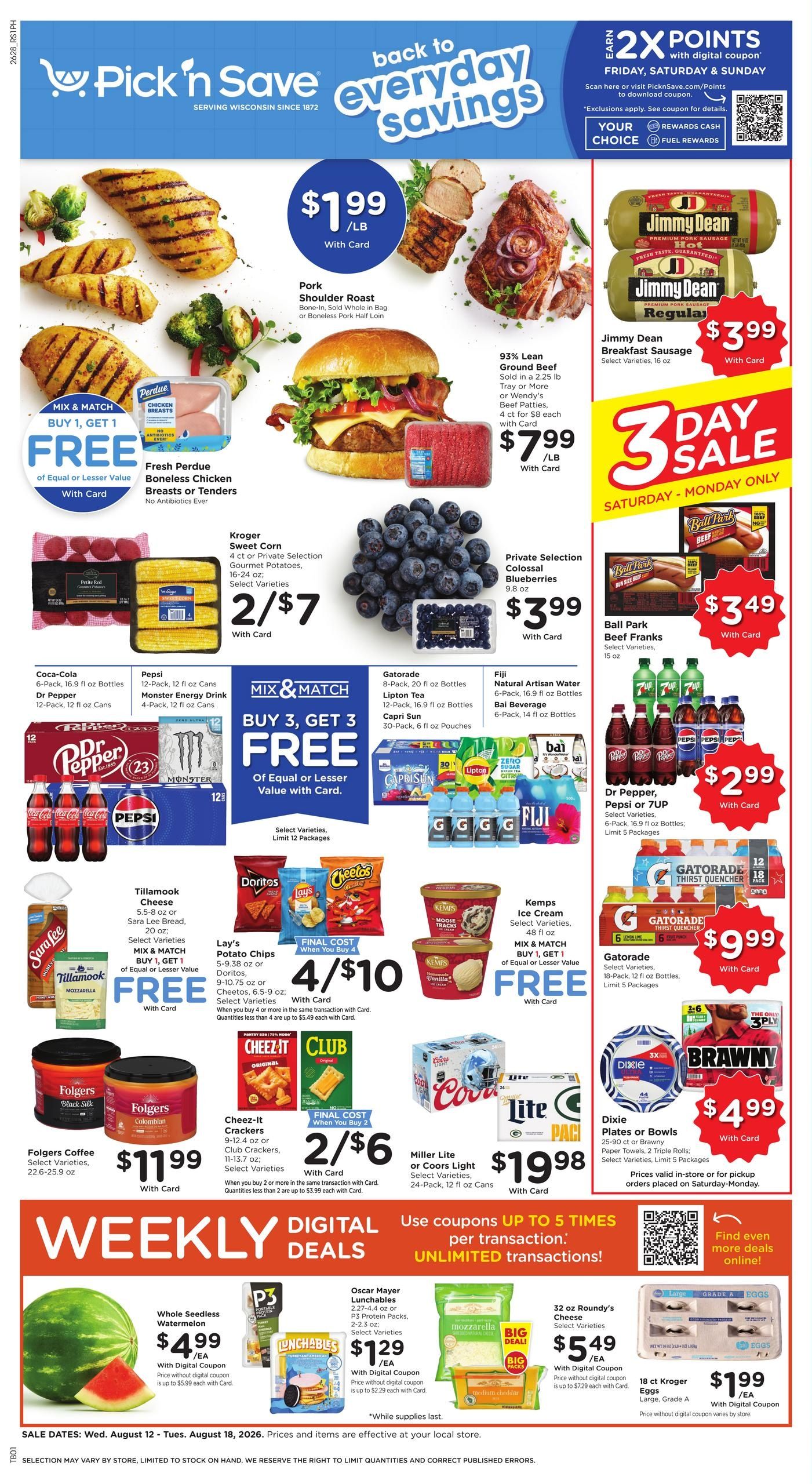 Pick N Save Weekly Ad August 12 - 18, 2026