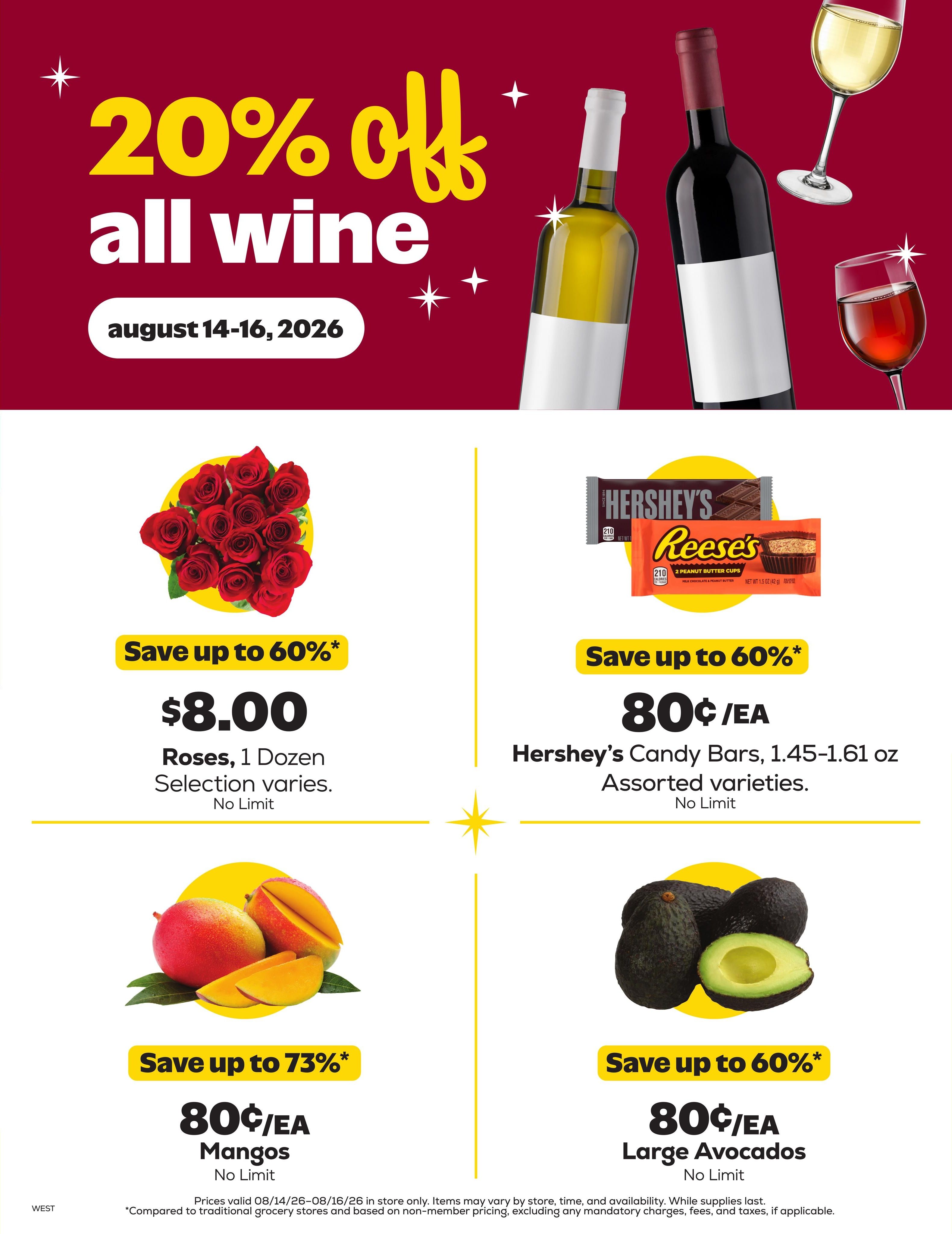 Grocery Outlet (Monrovia Area, CA) Weekly Ad August 12 - 18, 2026