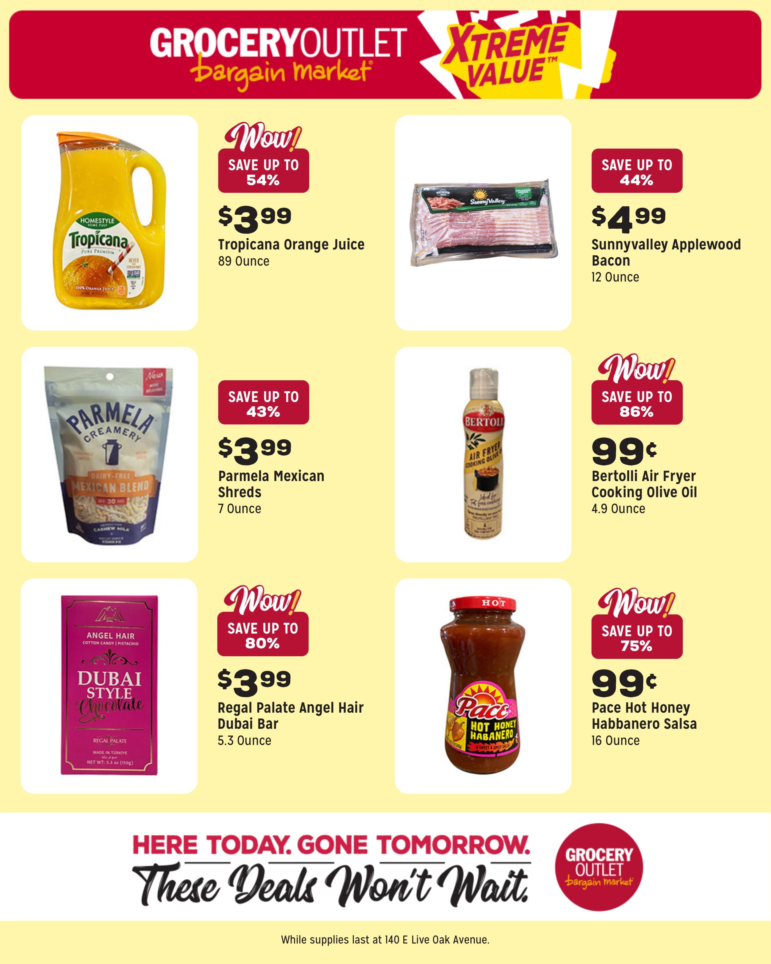 Grocery Outlet (Monrovia Area, CA) Weekly Ad August 12 - 18, 2026