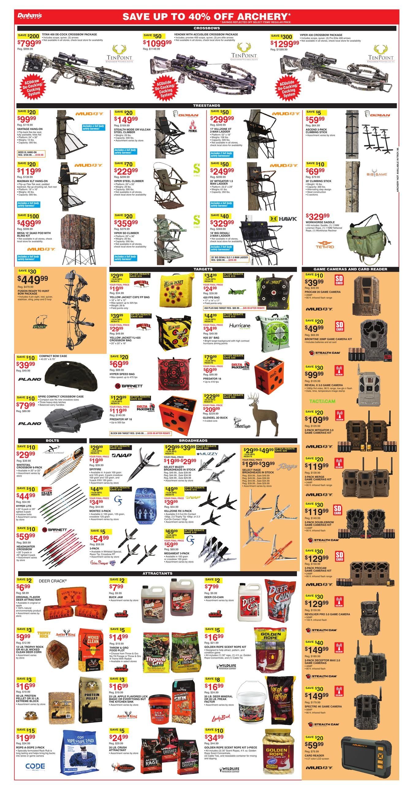 Dunham's Sports (Black Oak Area, AR) Weekly Ad August 15 - 20, 2026
