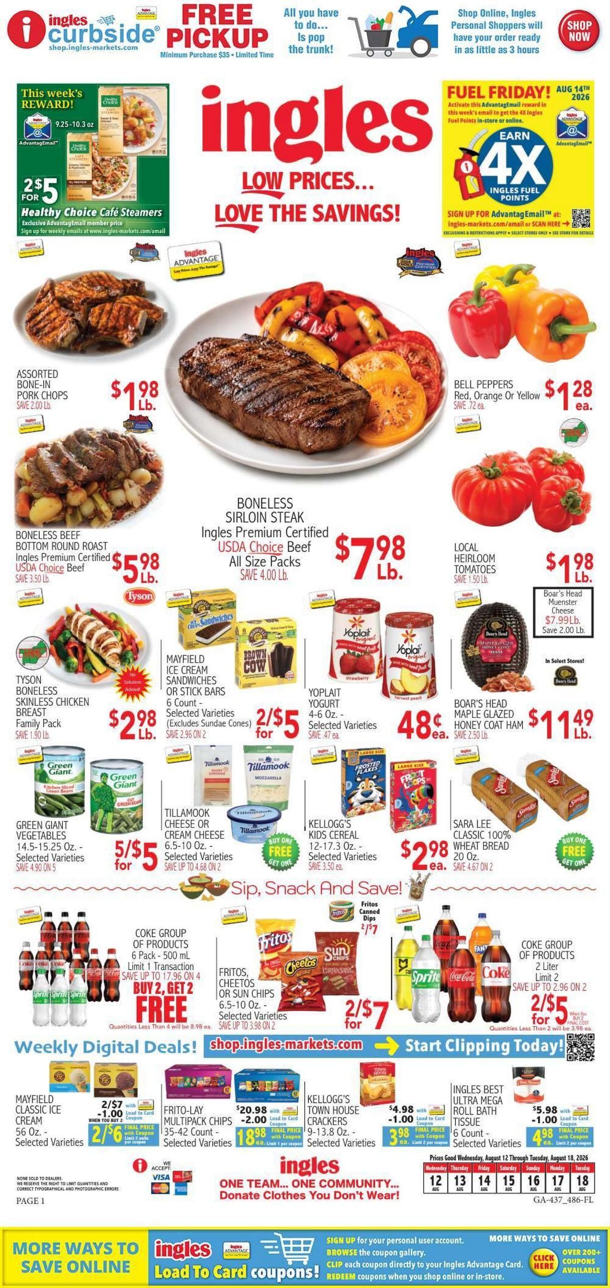 Ingles Markets (Macon Area, GA) Weekly Ad August 12 - 18, 2026