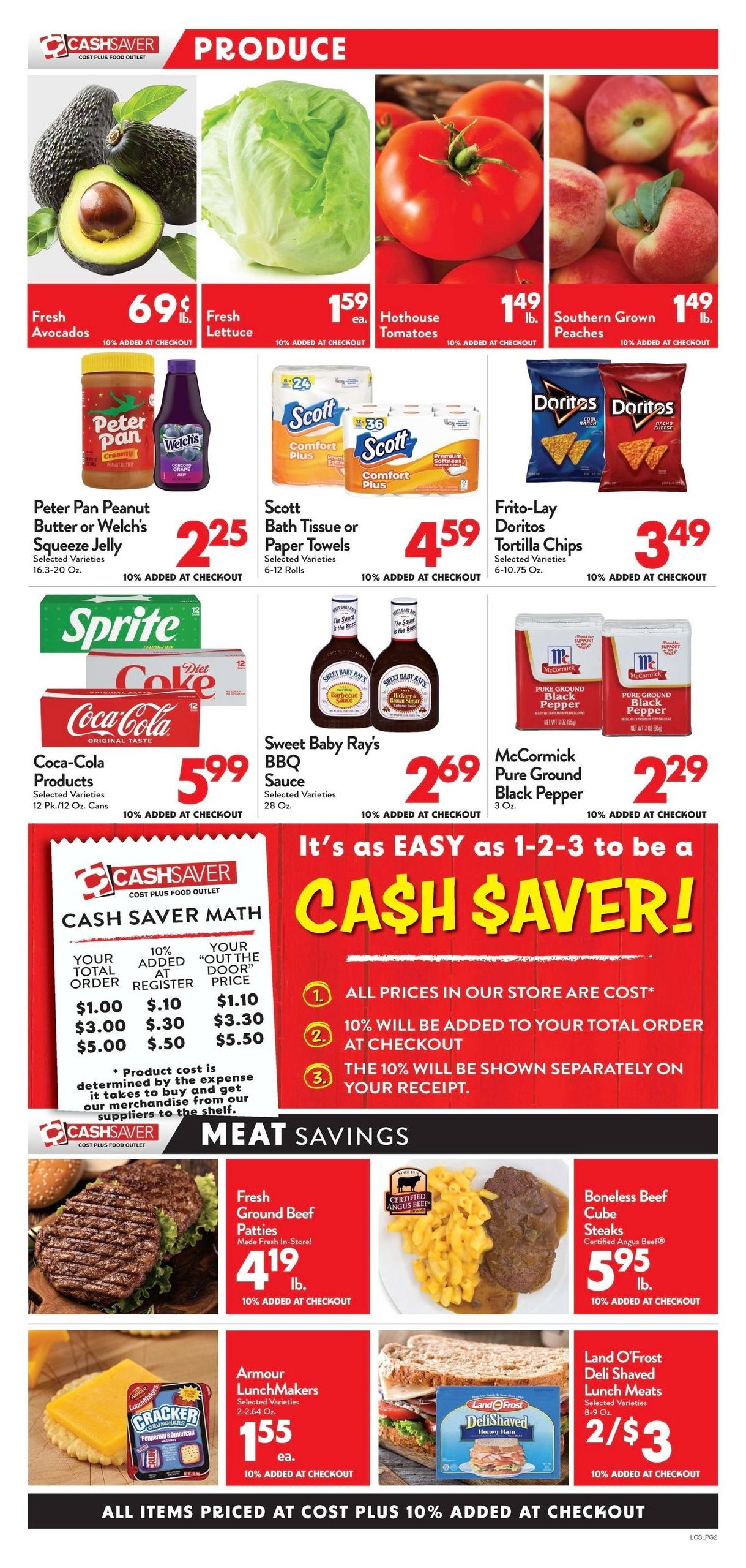 Larson's Cash Saver (Holly Springs–Batesville Area, MS) Weekly Ad August 12 - 18, 2026
