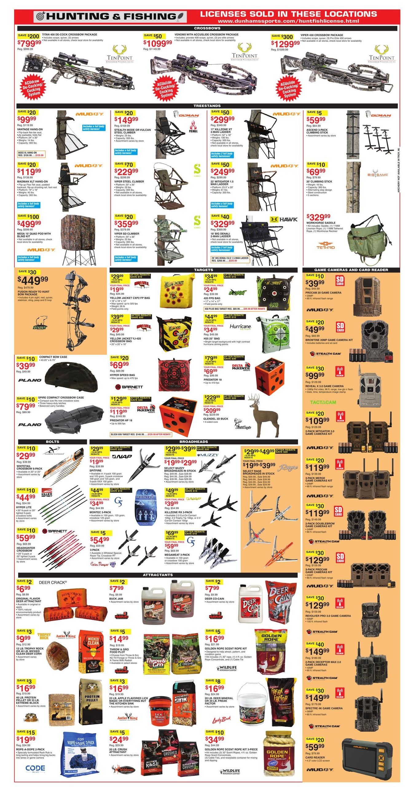 Dunham's Sports (Belmont Area, MI) Weekly Ad August 15 - 20, 2026
