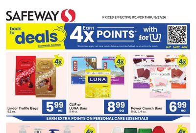 Safeway (DC, DE, MD, PA, VA, WV) Health, Home & Beauty Weekly Ad August 14 - 27, 2026