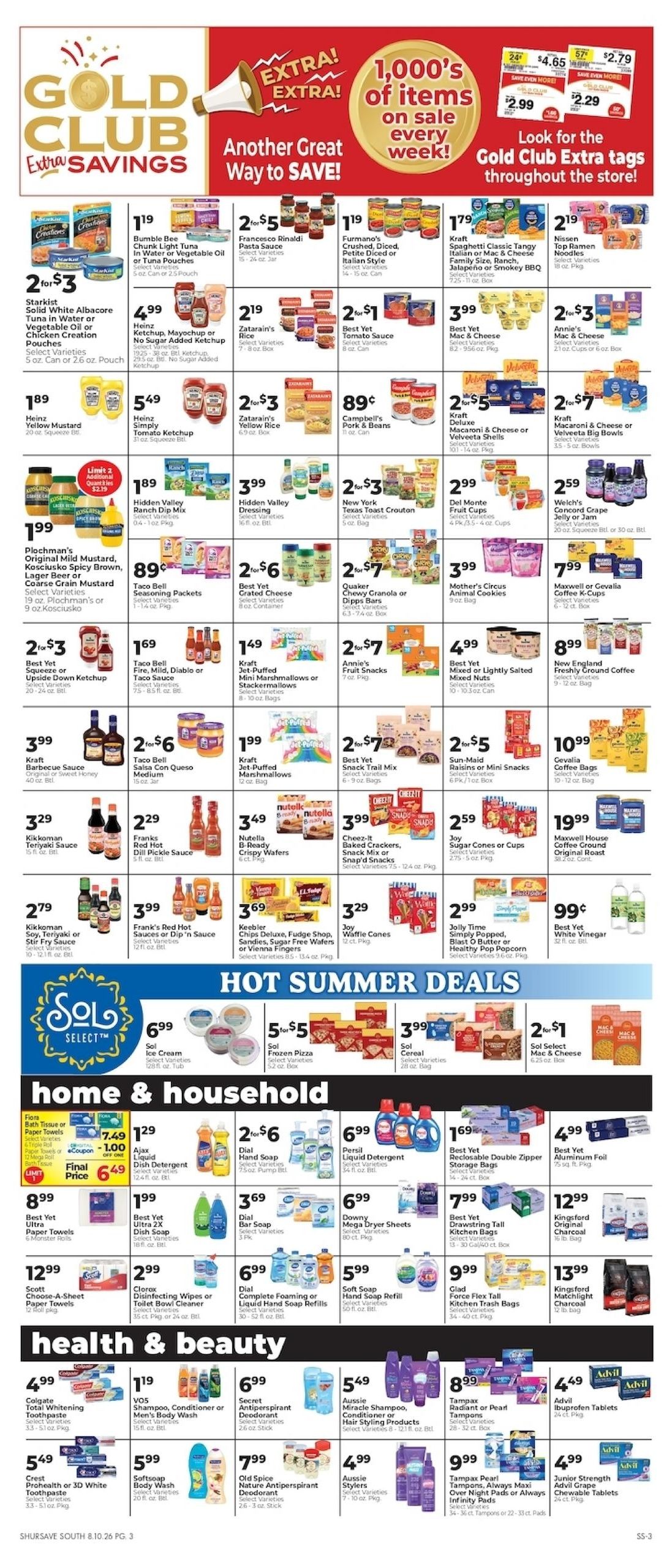 G.&E./Hocker's (Bethany Beach Area, DE) Weekly Ad August 13 - 19, 2026