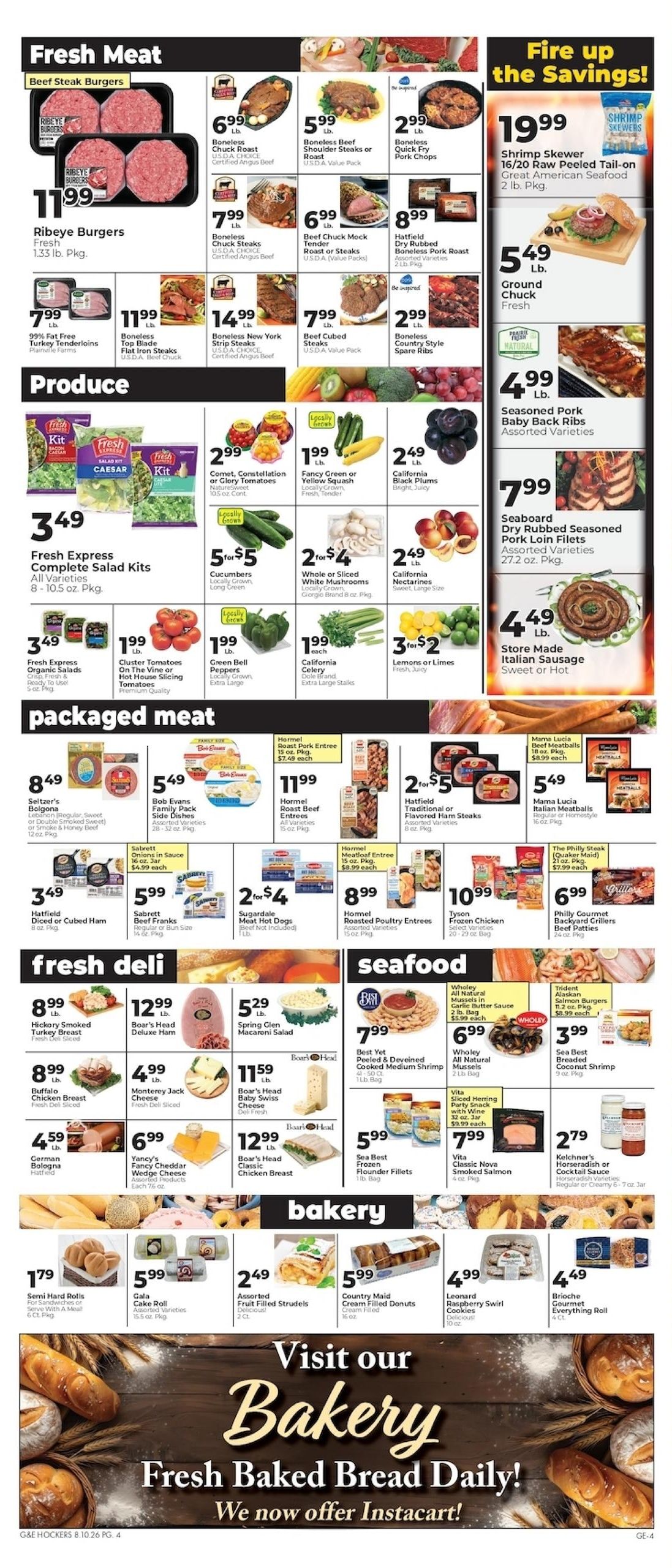 G.&E./Hocker's (Bethany Beach Area, DE) Weekly Ad August 13 - 19, 2026