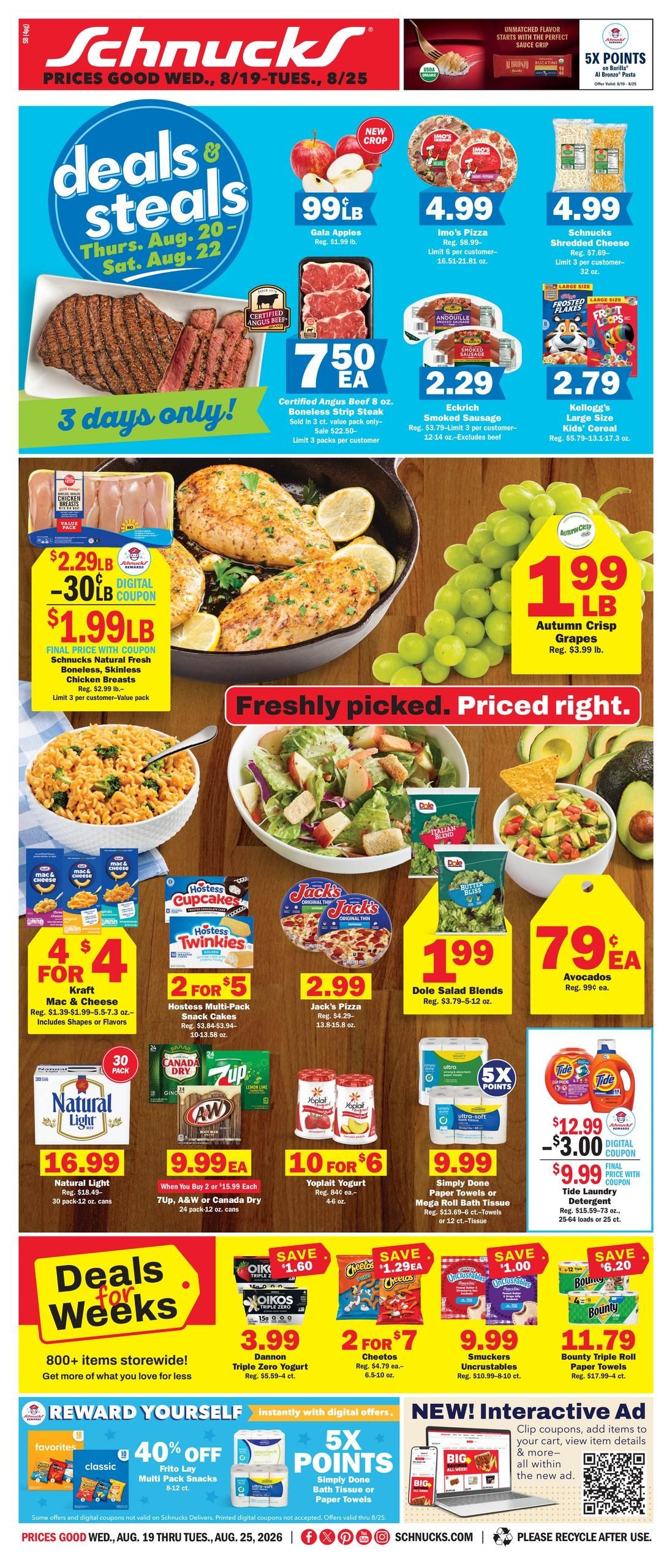 Schnucks Weekly Print Weekly Ad August 19 - 25, 2026