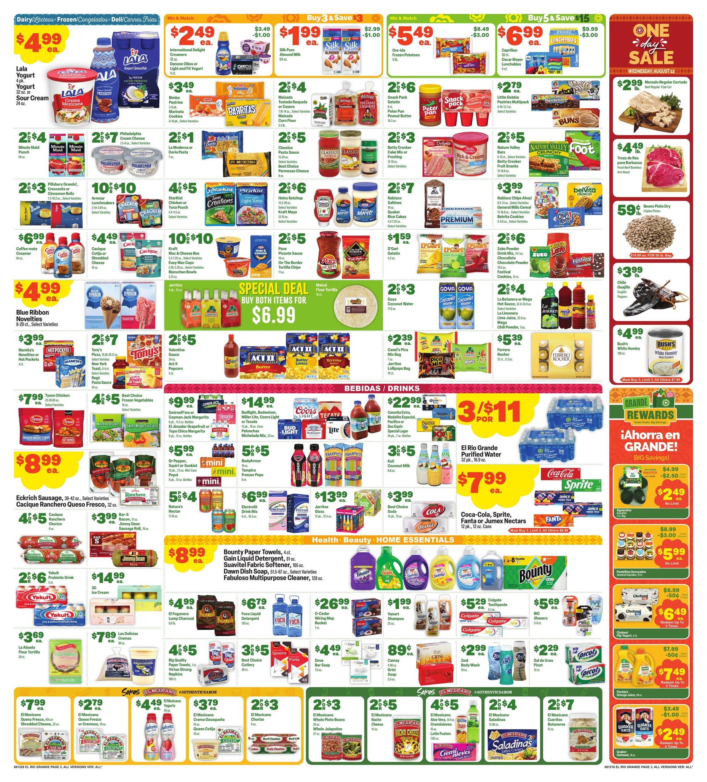 El Rio Grande Weekly Ad August 14 - 18, 2026