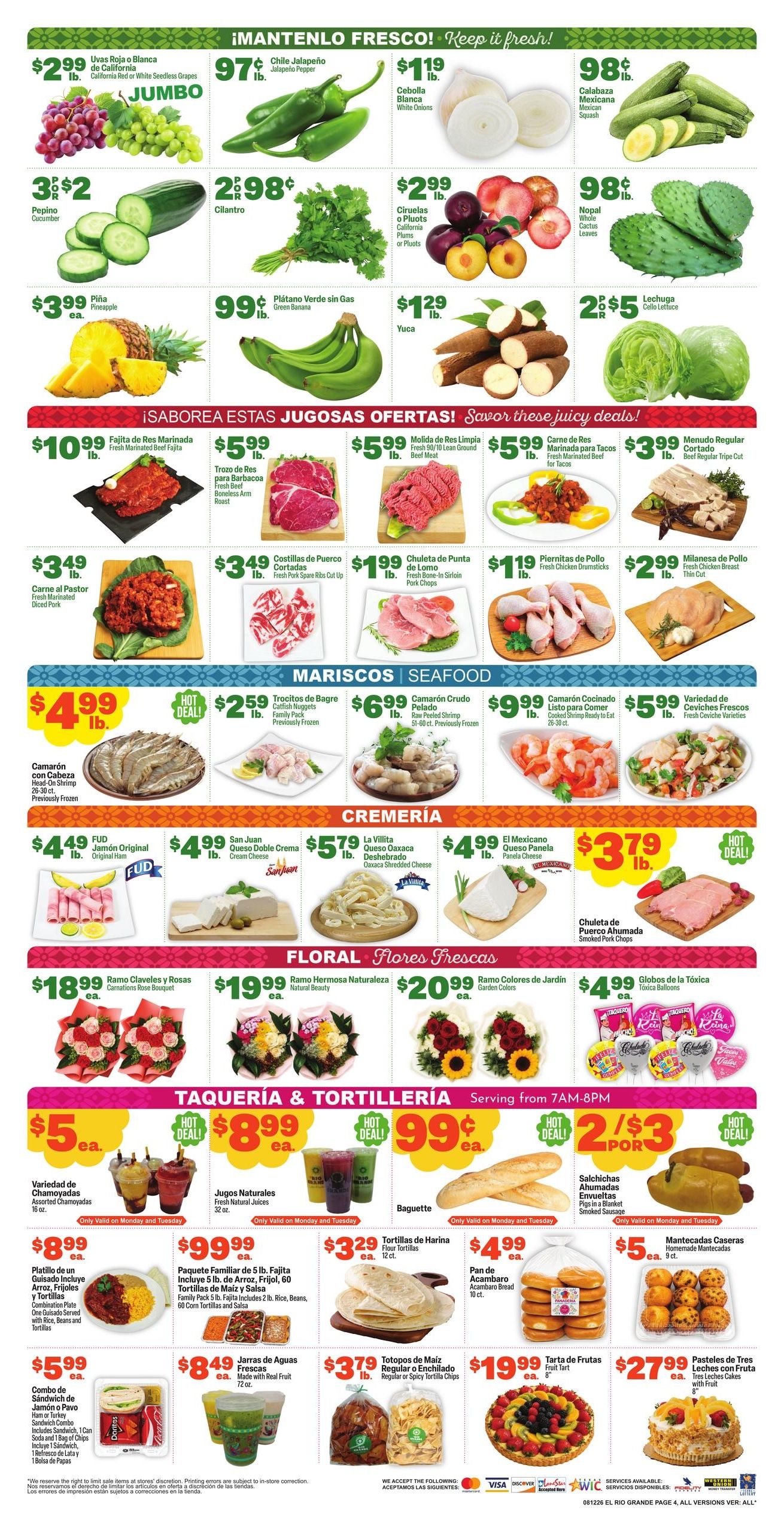 El Rio Grande Weekly Ad August 14 - 18, 2026