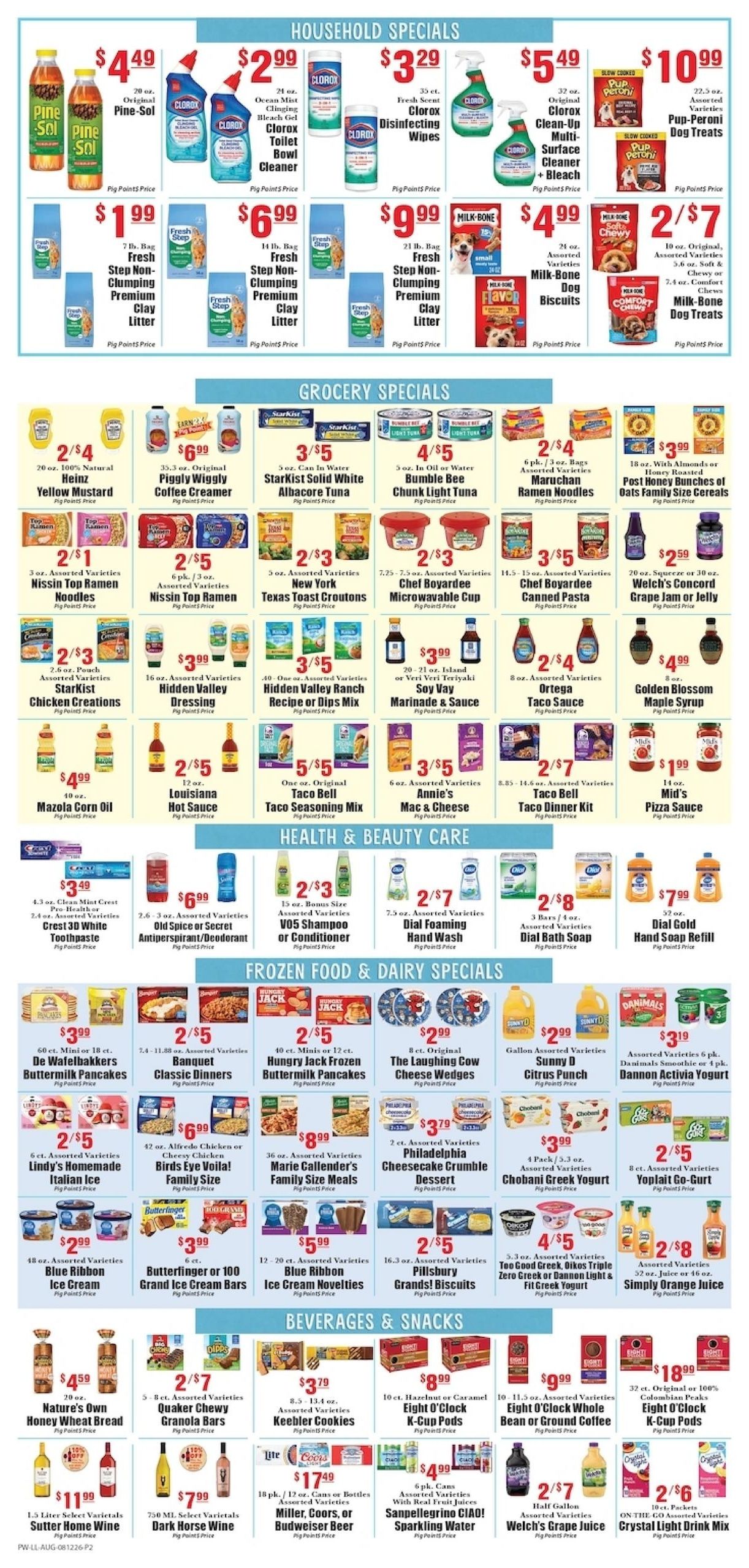 Piggly Wiggly (Claxton Area, GA) Weekly Ad August 12 - 18, 2026