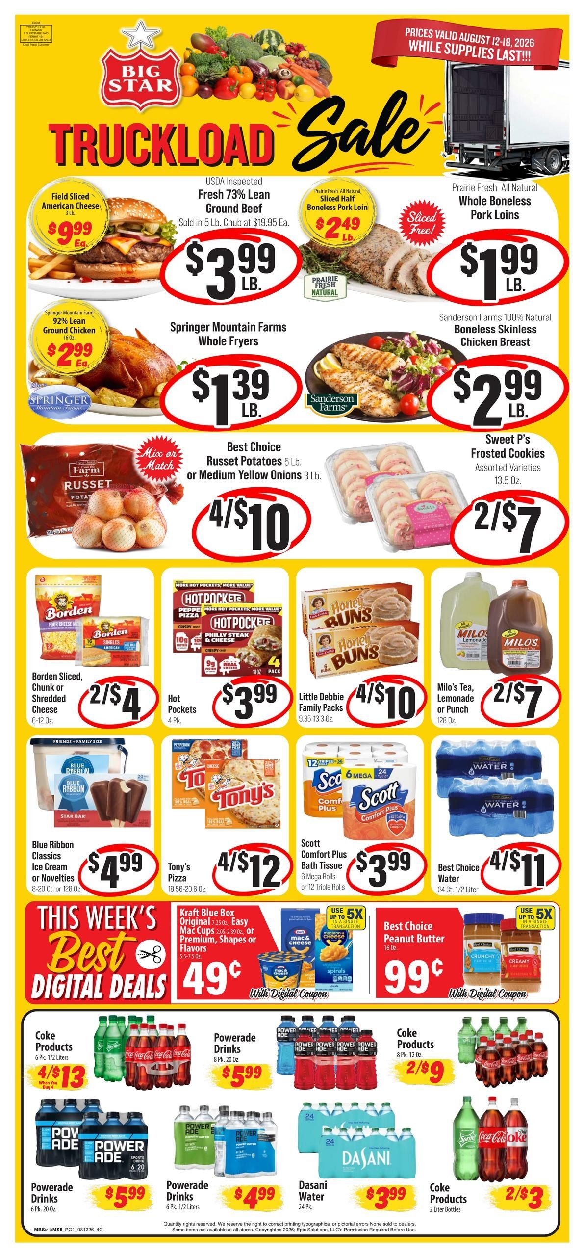 Big Star Weekly Ad August 12 - 18, 2026