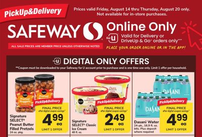 Safeway (Winchester–Lignum Area, VA) Bonus Online Savings Weekly Ad August 14 - 20, 2026