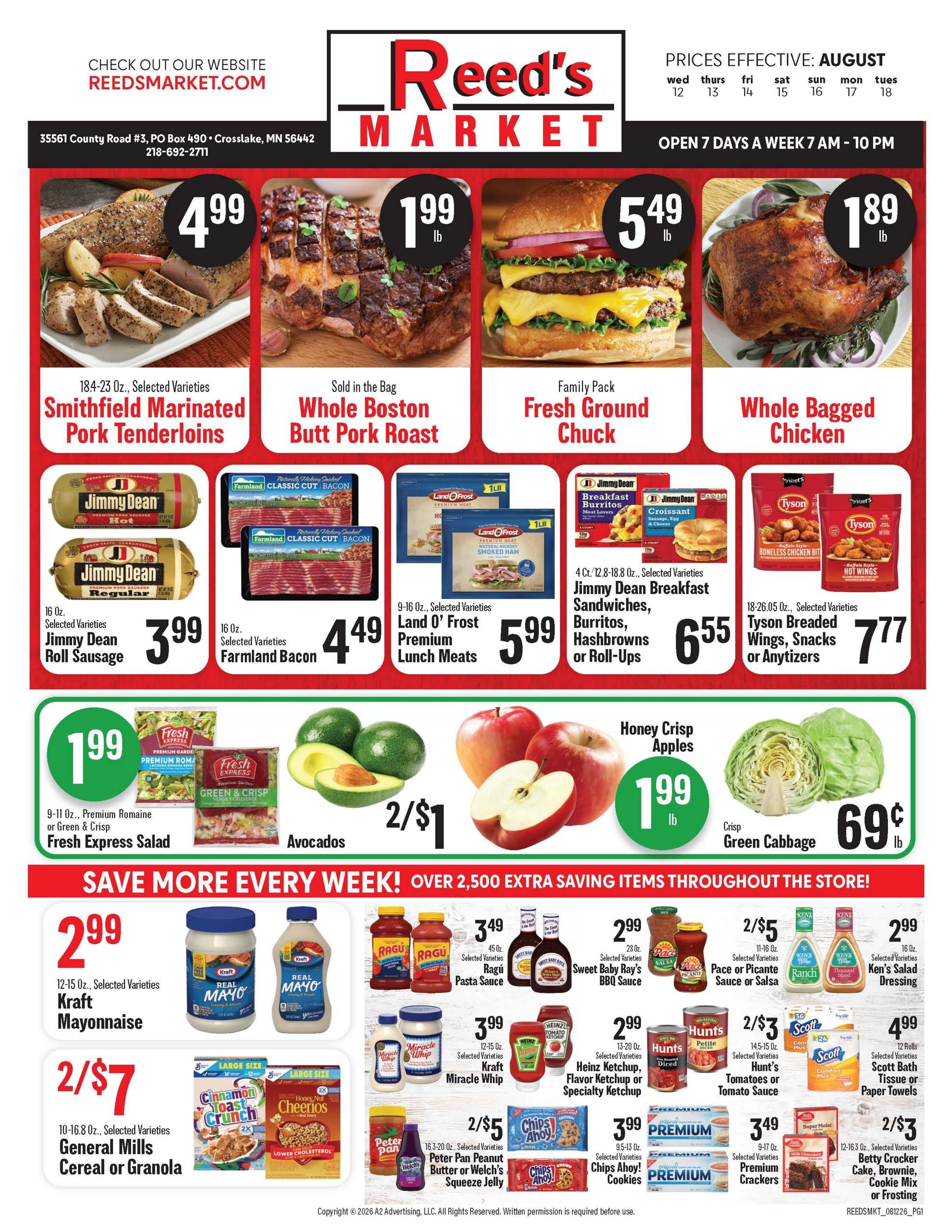 Reed's Market Weekly Ad August 12 - 18, 2026