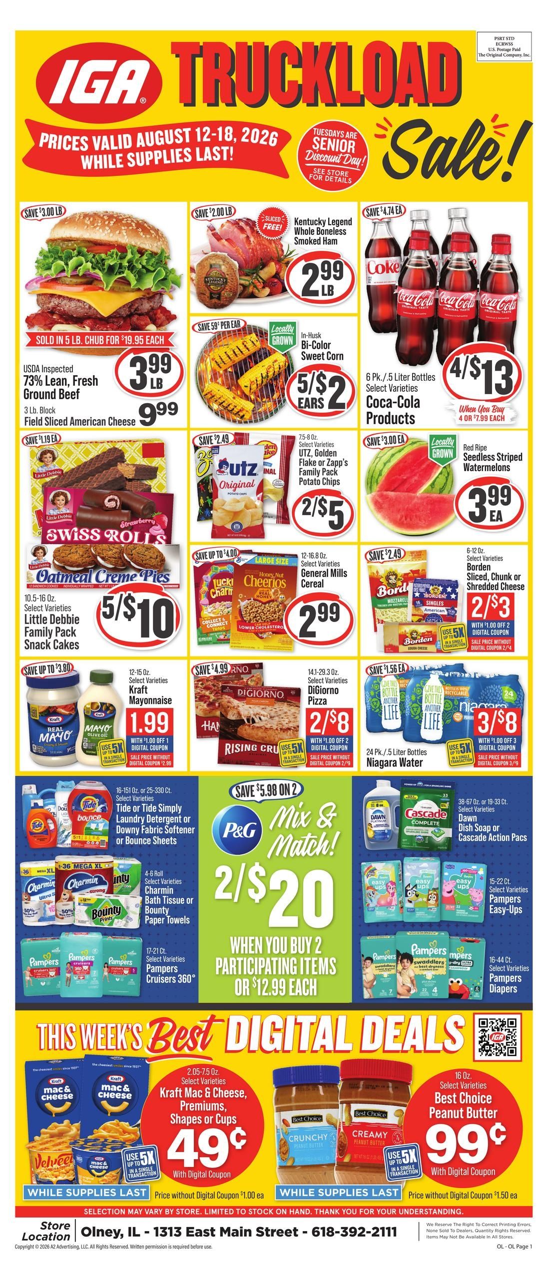 IGA (Olney Area, IL) Weekly Ad August 12 - 18, 2026
