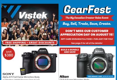Vistek Flyer August 14 to 27