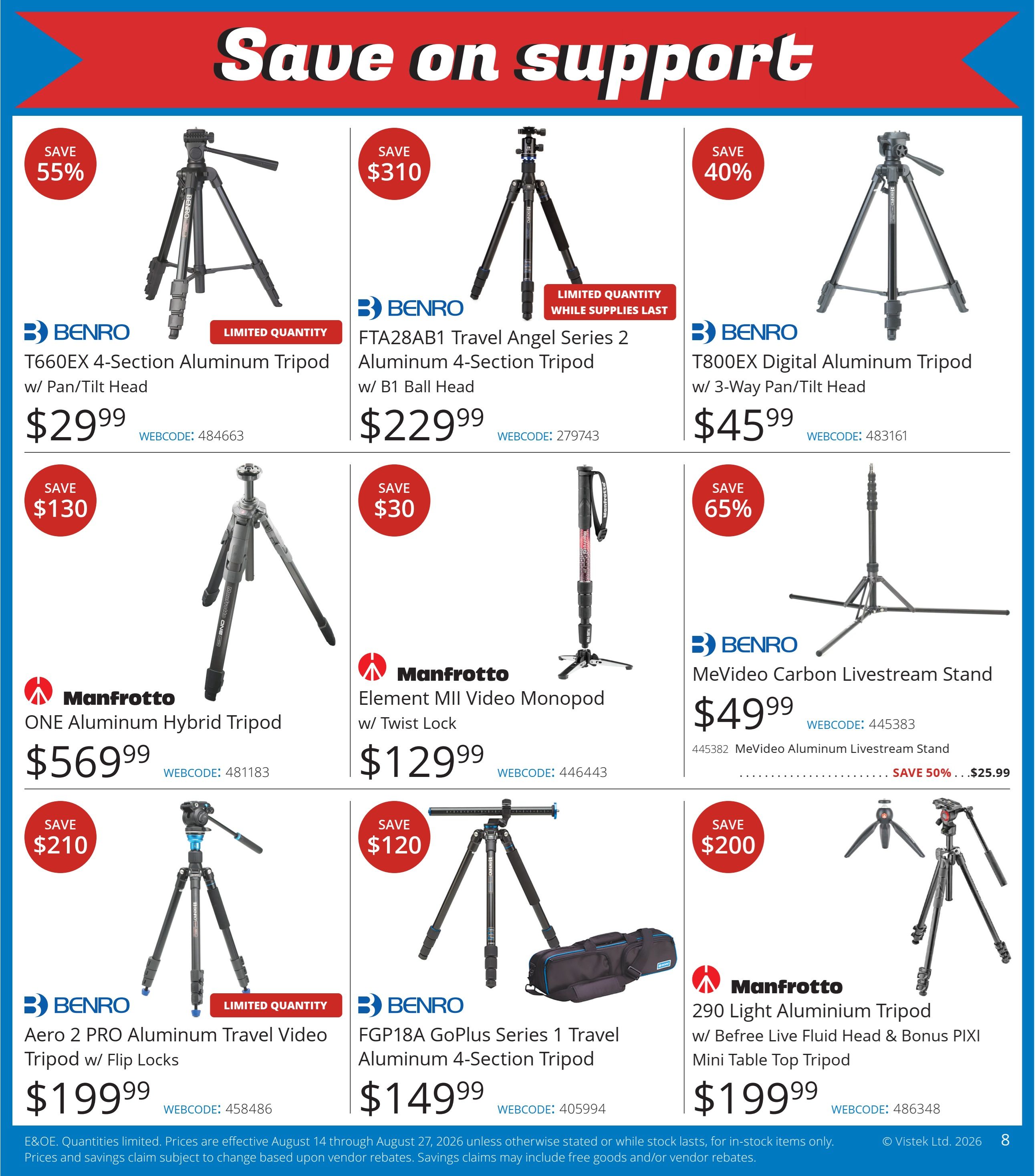 Vistek Flyer August 14 to 27