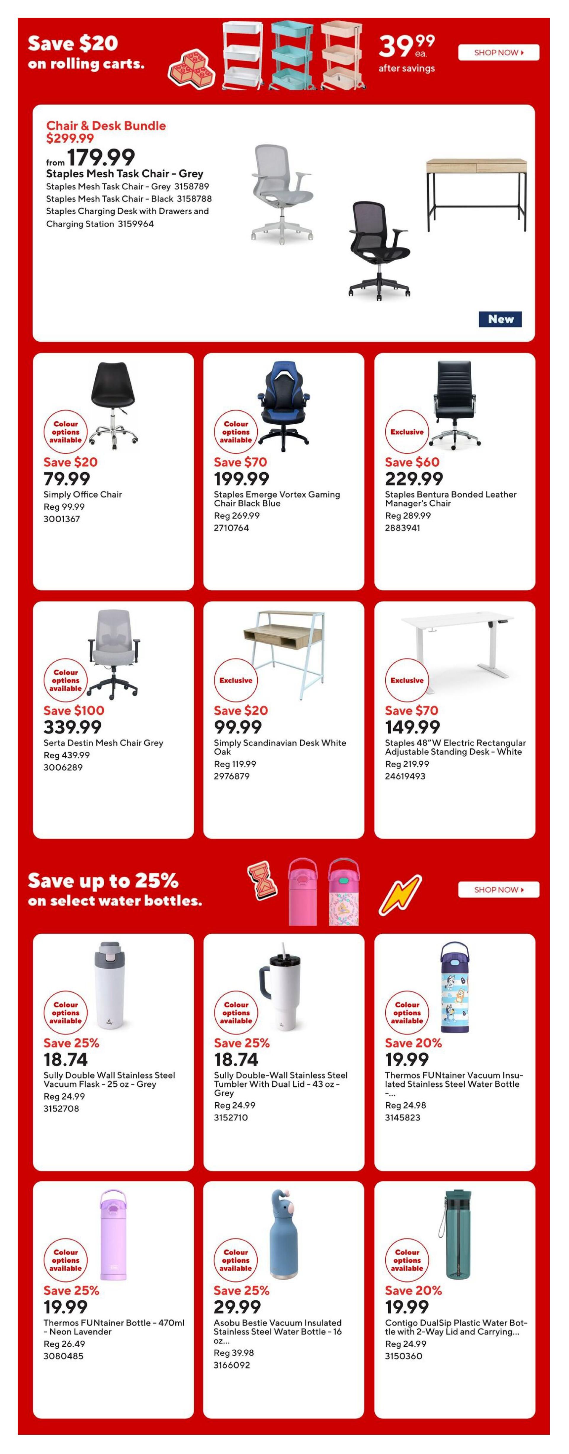 Staples Flyer August 14 to 20