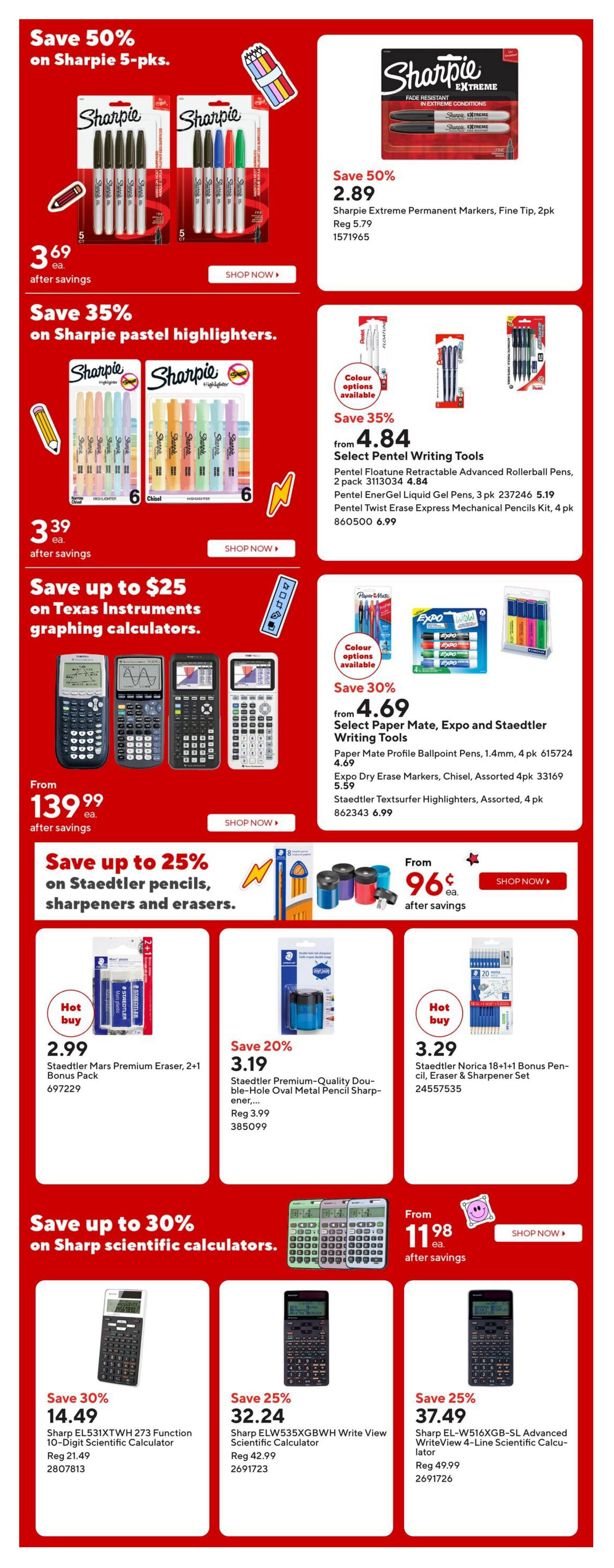 Staples Flyer August 14 to 20