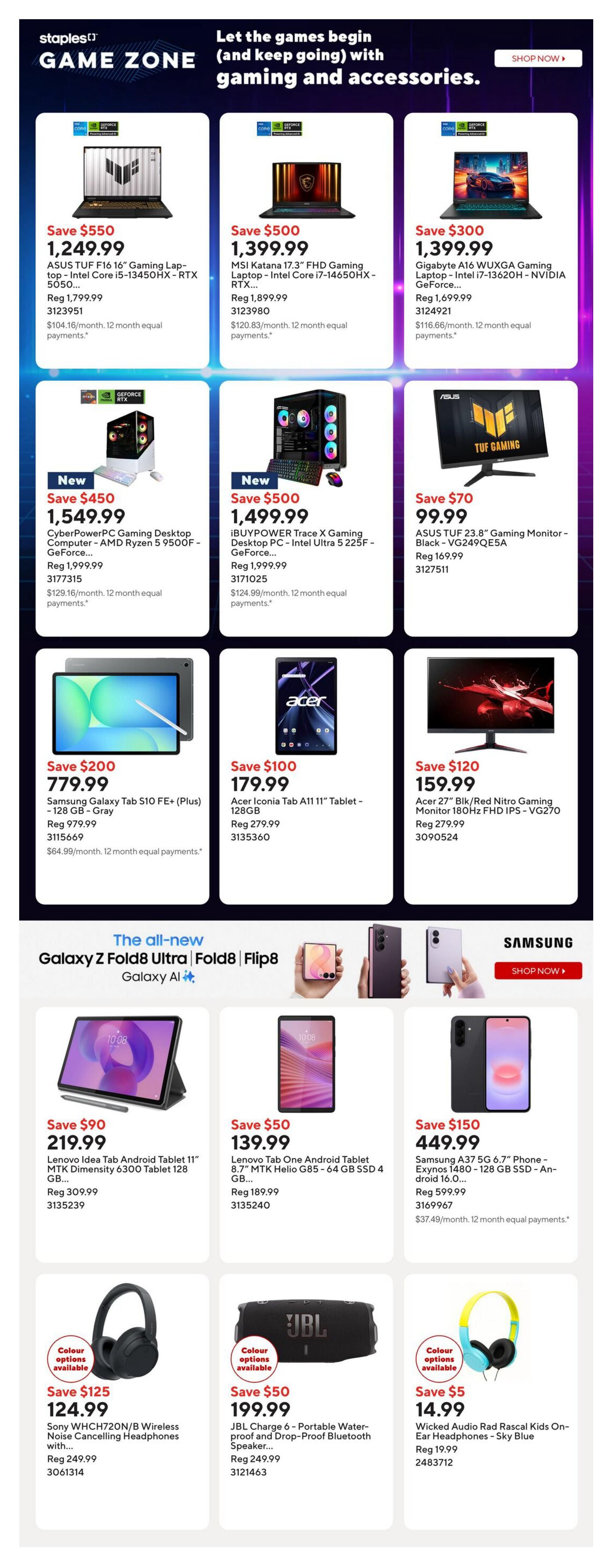 Staples Flyer August 14 to 20