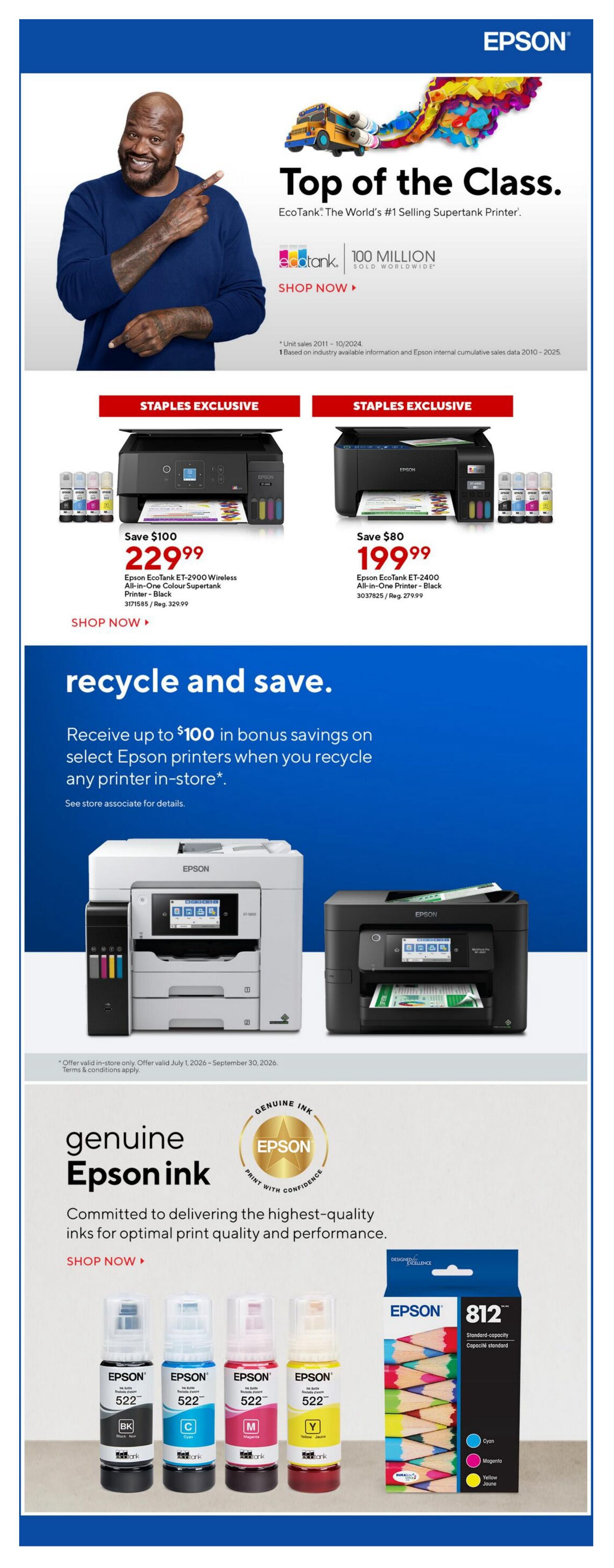 Staples Flyer August 14 to 20