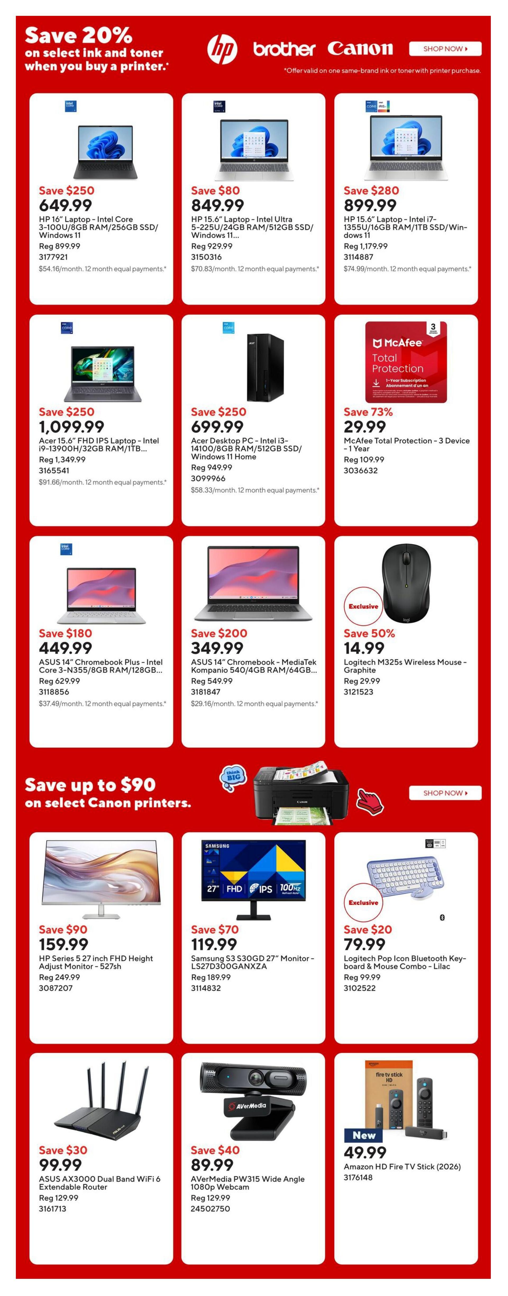 Staples Flyer August 14 to 20