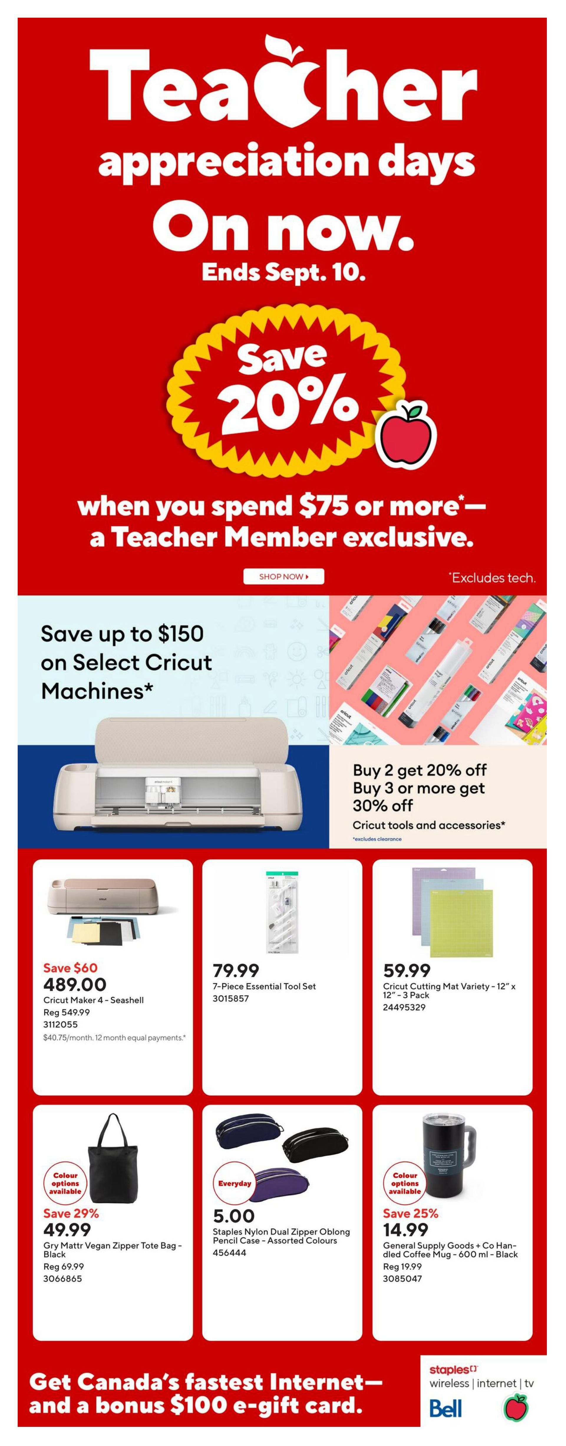 Staples Flyer August 14 to 20