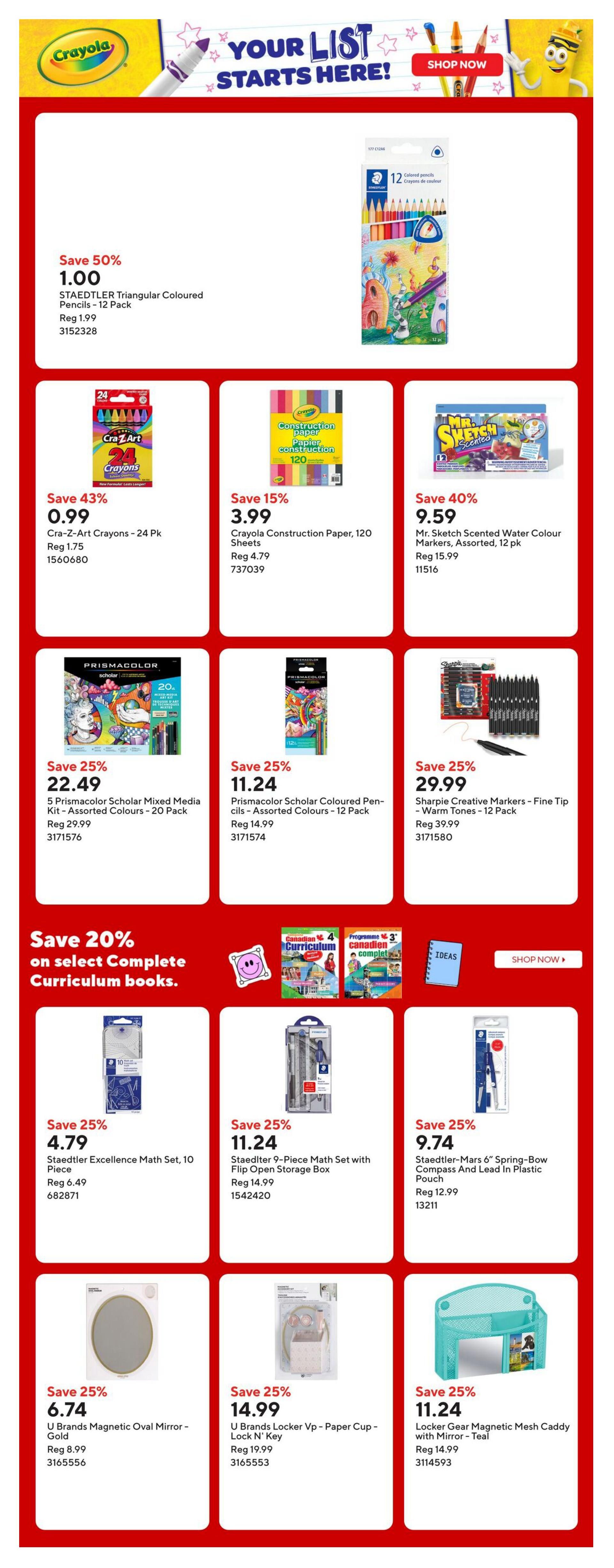 Staples Flyer August 14 to 20