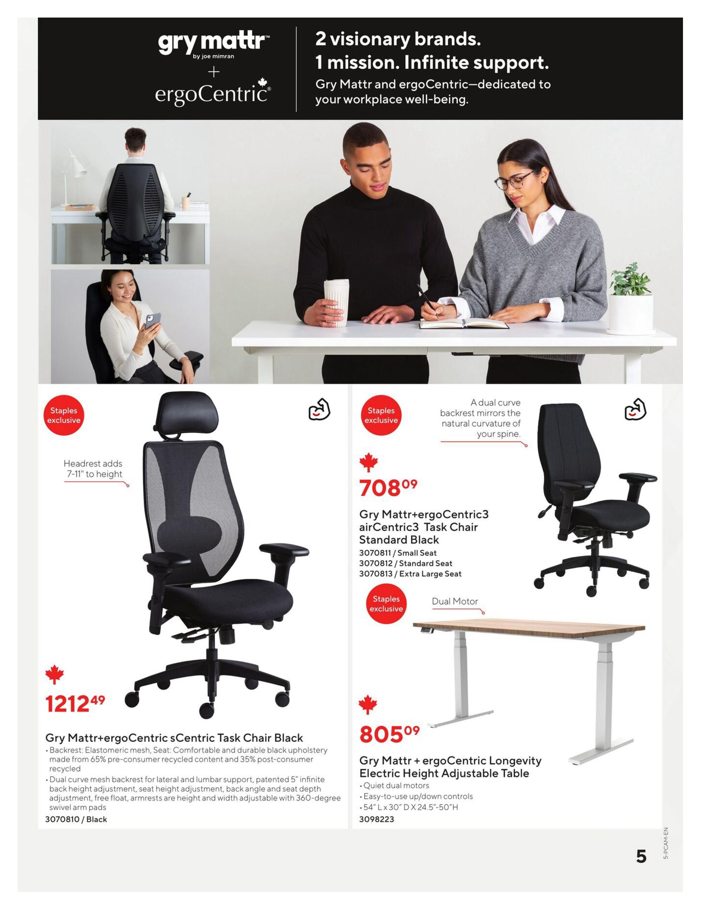 Staples 2026/2027 Furniture Guide August 14 to July 27