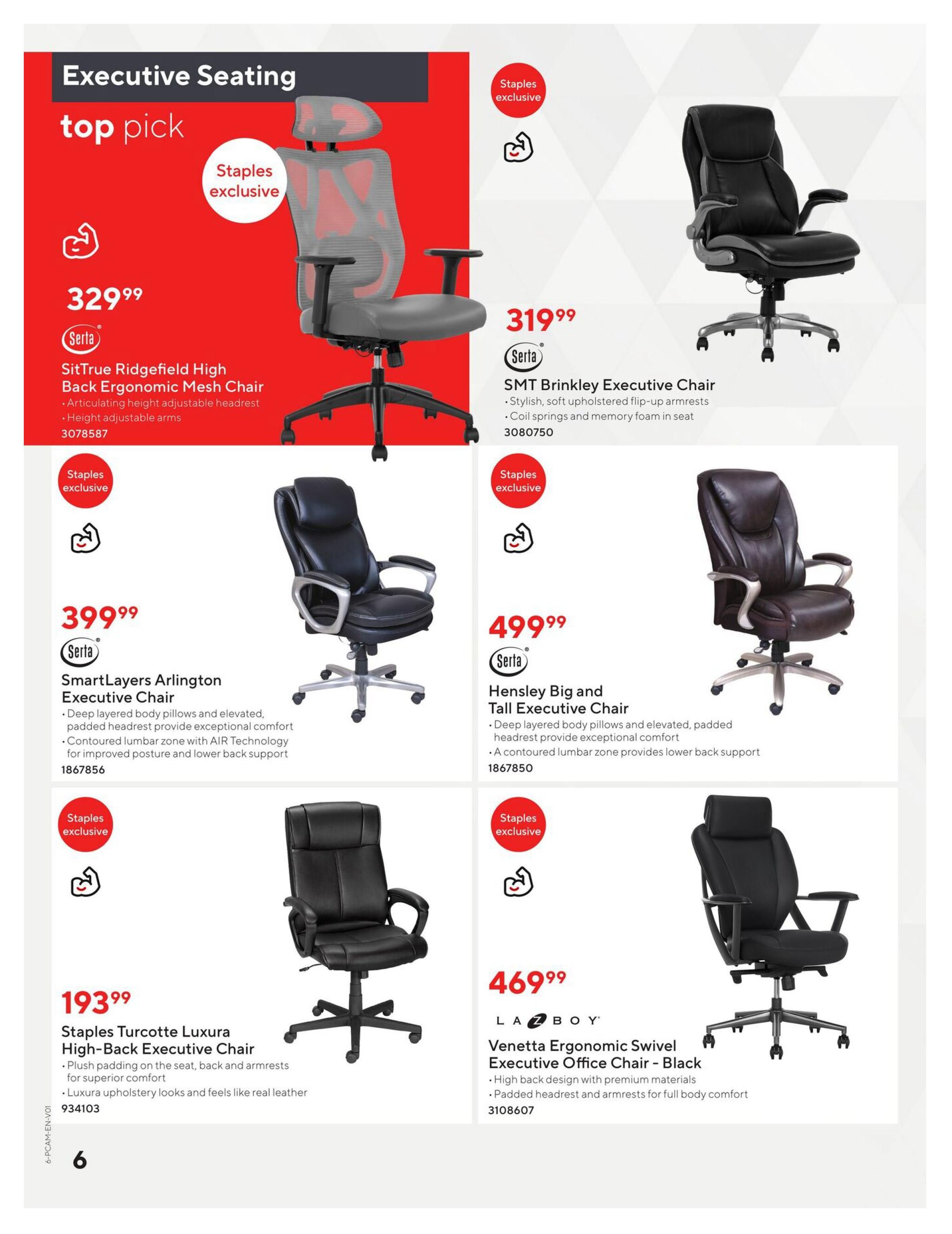 Staples 2026/2027 Furniture Guide August 14 to July 27