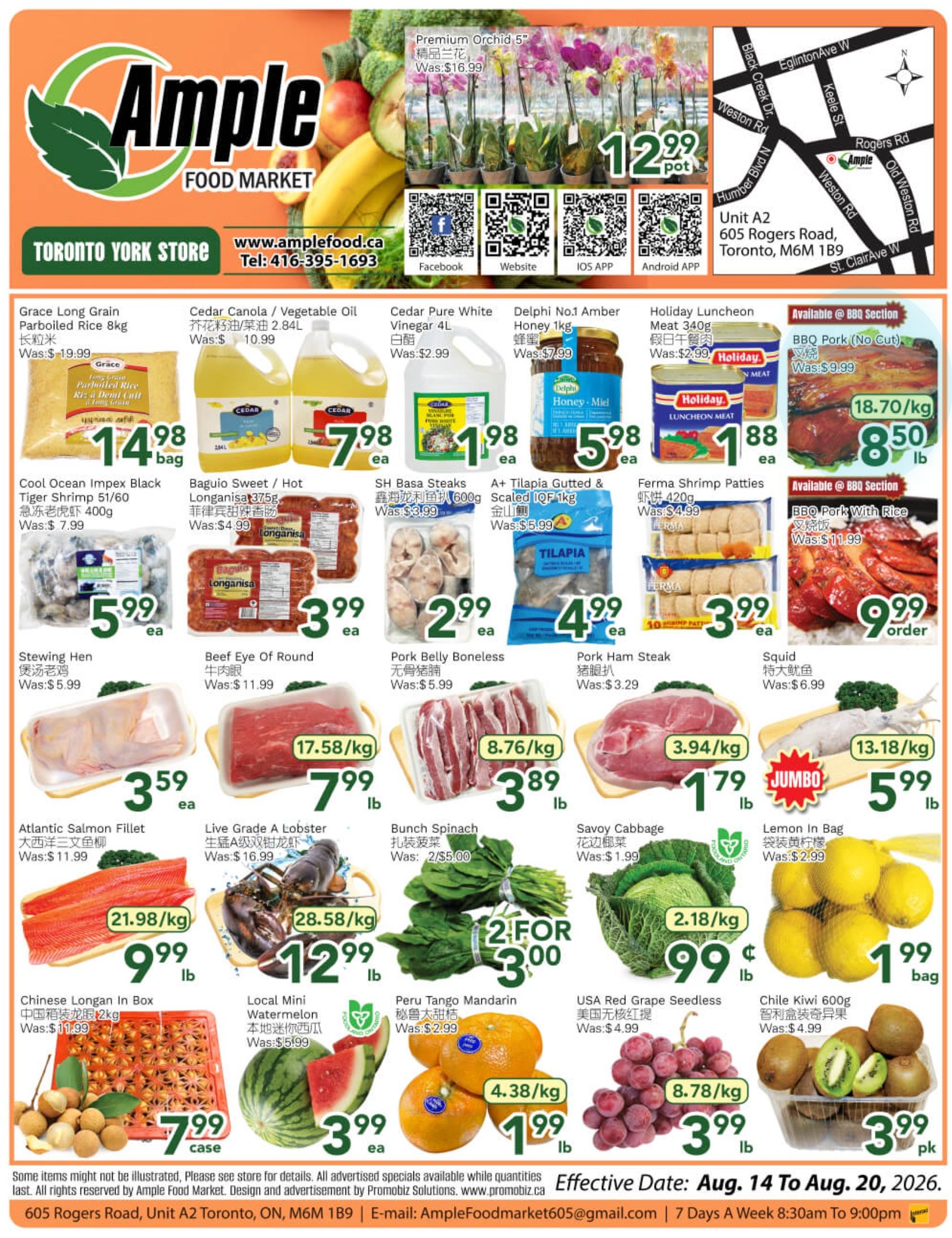 Ample Food Market (North York) Flyer August 14 to 20