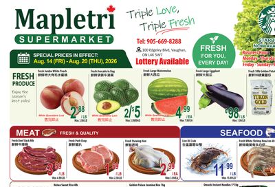 Mapletri Supermarket Flyer August 14 to 20
