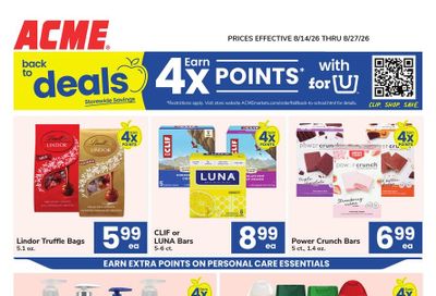 Acme Markets (Baltimore–Annapolis Area, MD) Health, Home & Beauty Weekly Ad August 14 - 27, 2026
