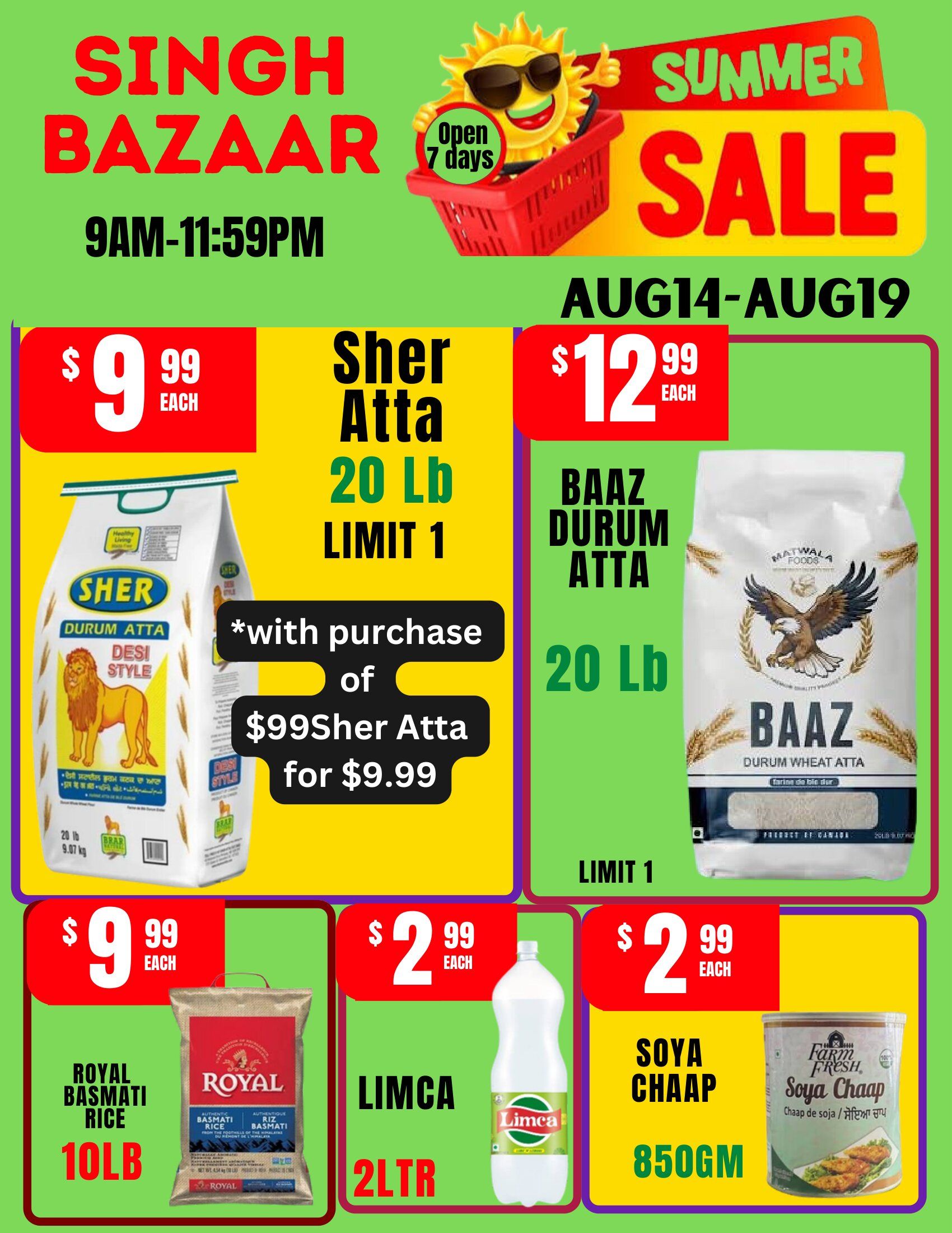 Singh Bazaar Flyer August 14 to 19