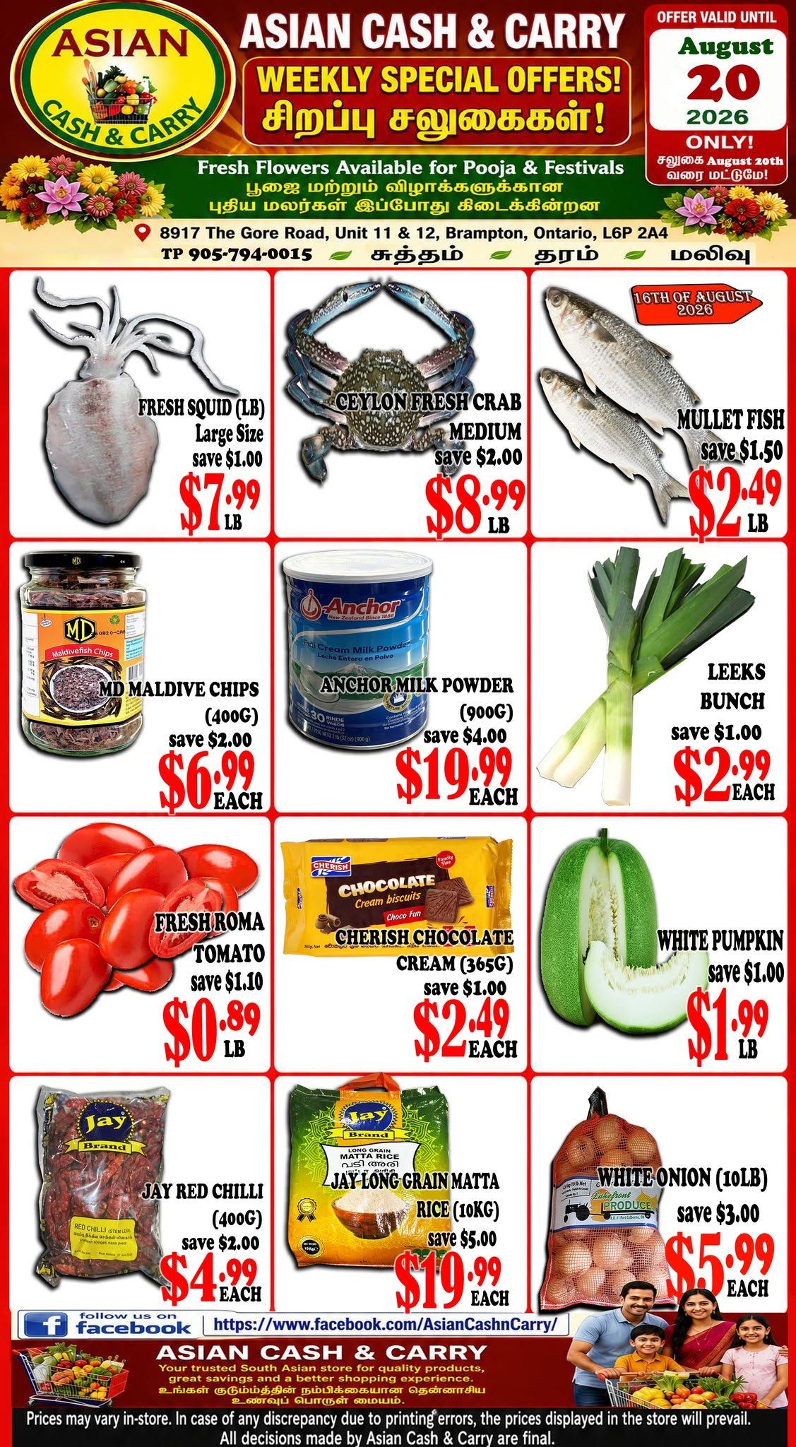 Asian Cash & Carry Flyer August 14 to 20