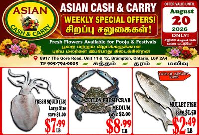 Asian Cash & Carry Flyer August 14 to 20