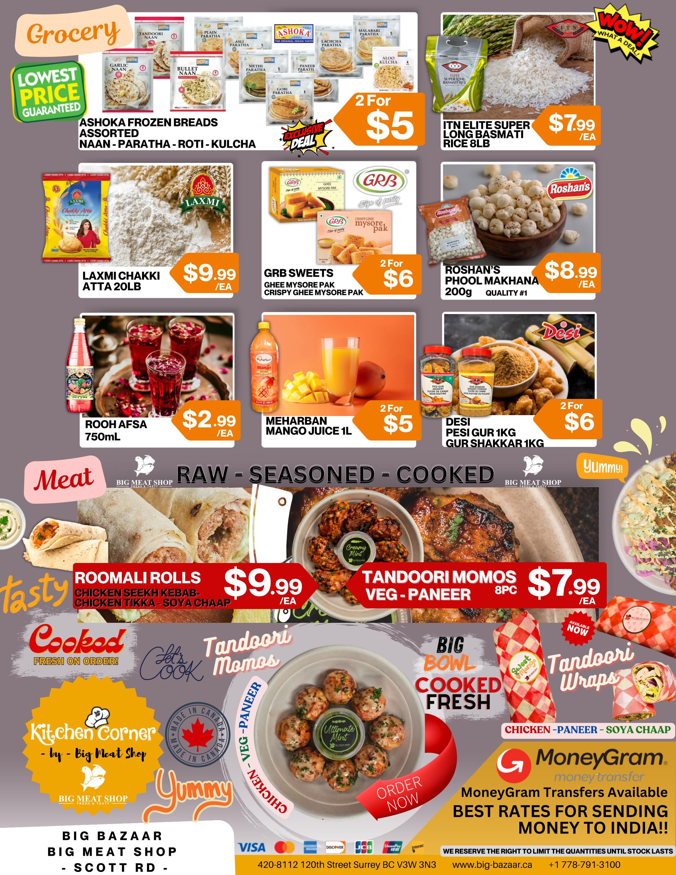 Big Bazaar Canada Flyer August 14 to 20
