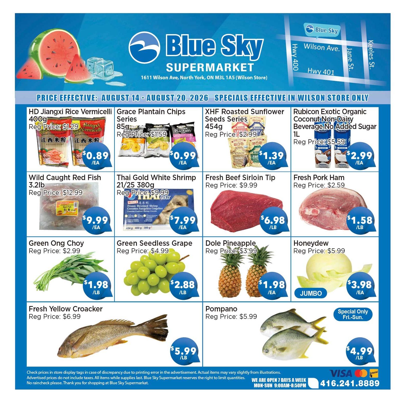 Blue Sky Supermarket (North York) Flyer August 14 to 20