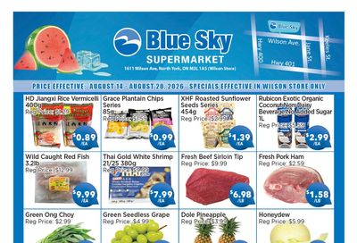 Blue Sky Supermarket (North York) Flyer August 14 to 20