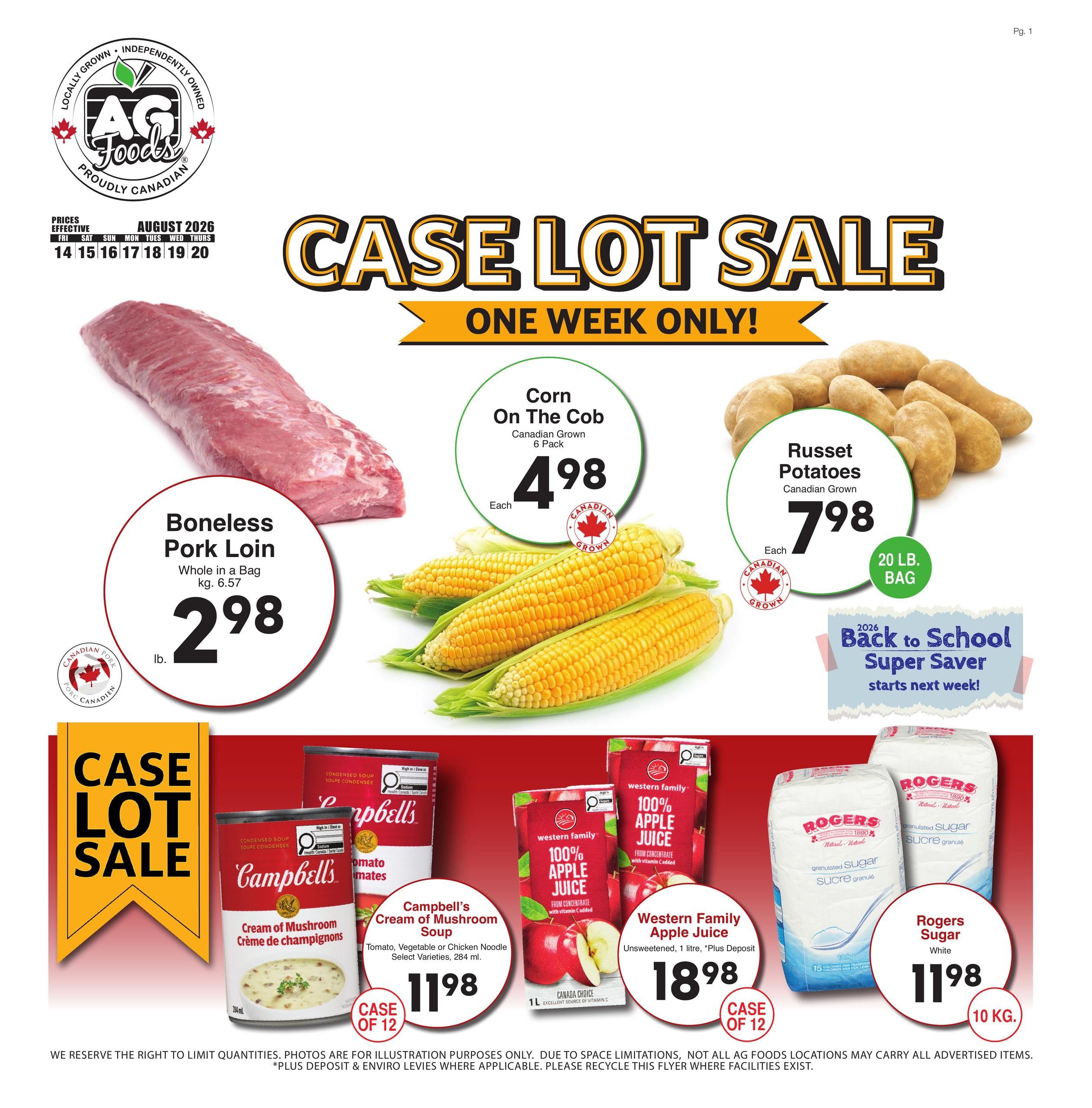 AG Foods Flyer August 14 to 20